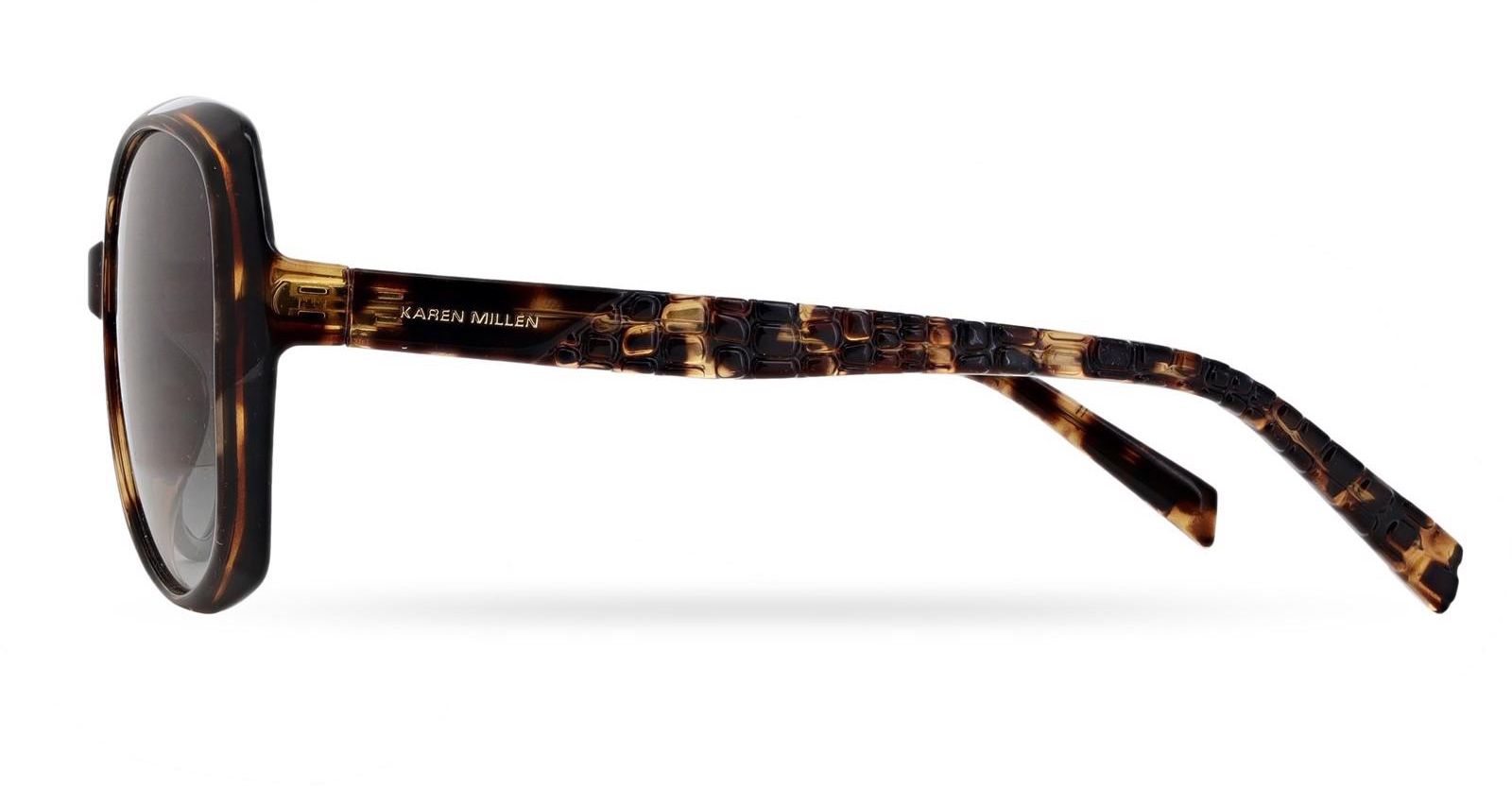 Womens Karen Millen Km5055 Sunglasses In Crystal Champagne 