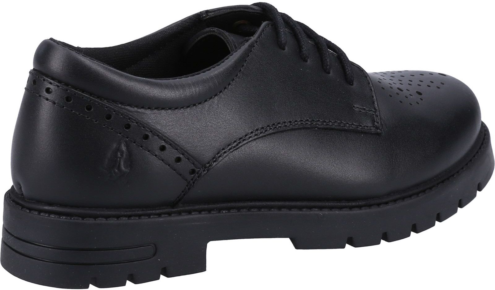 Hush Puppies Damien Patent Leather Lace Up Brogues, Black At John Lewis