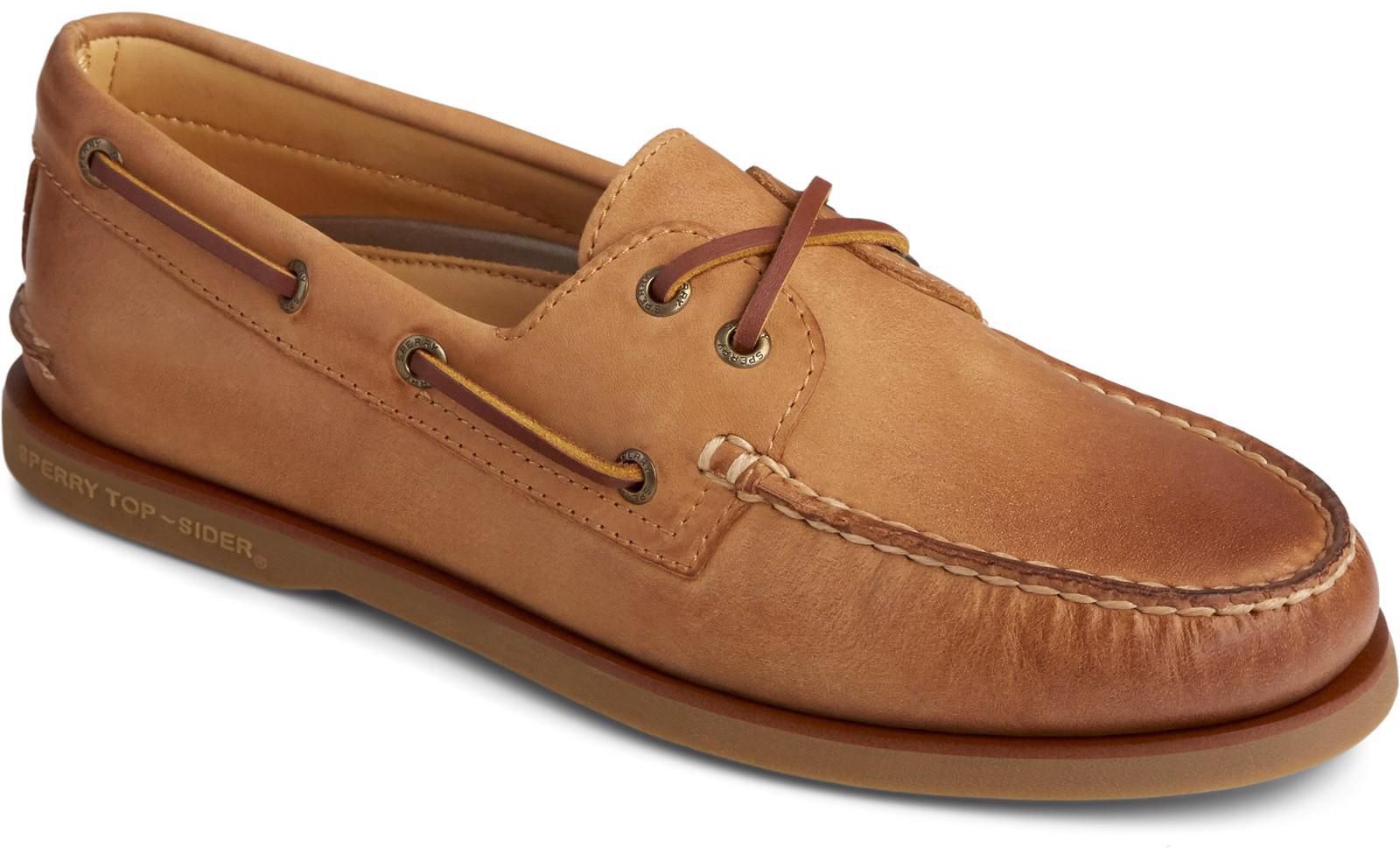 Mens Sperry Gold Cup Authentic Original Boat Shoe In Tan Soletrader