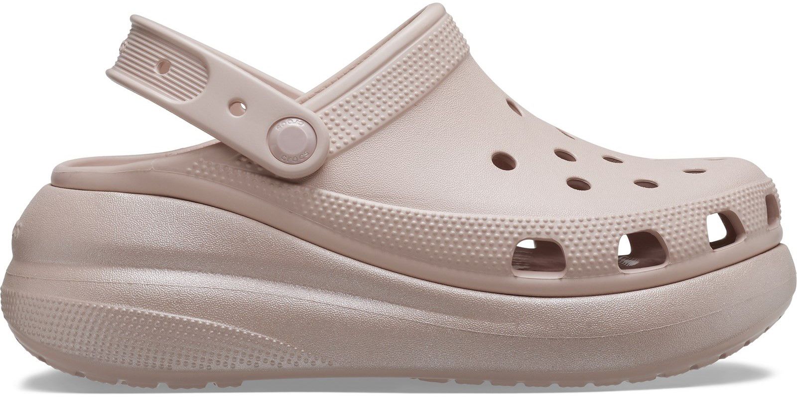 Pink metallic crocs online