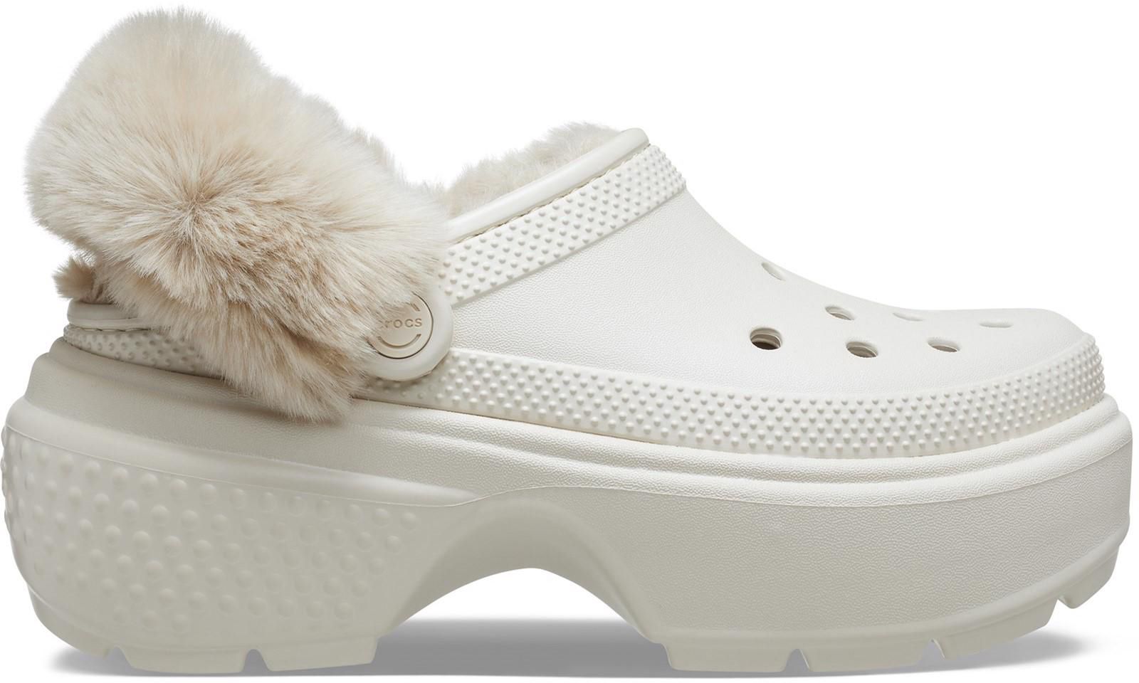 Womens Crocs Stomp Lined Clog In Stucco Soletrader