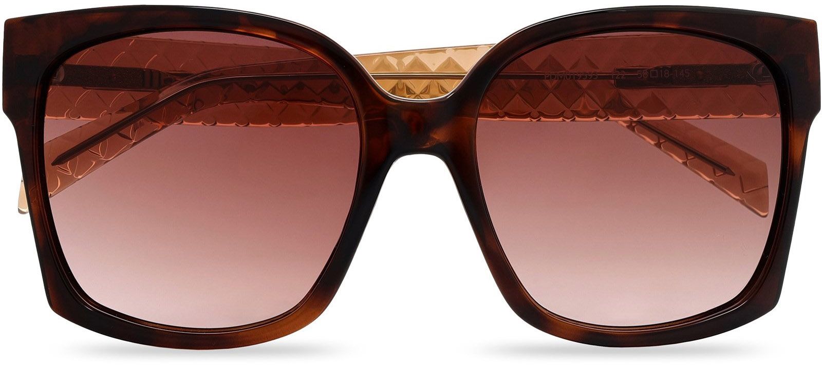 Womens Karen Millen Km5059 Sunglasses In Tortoiseshell & Toffee 