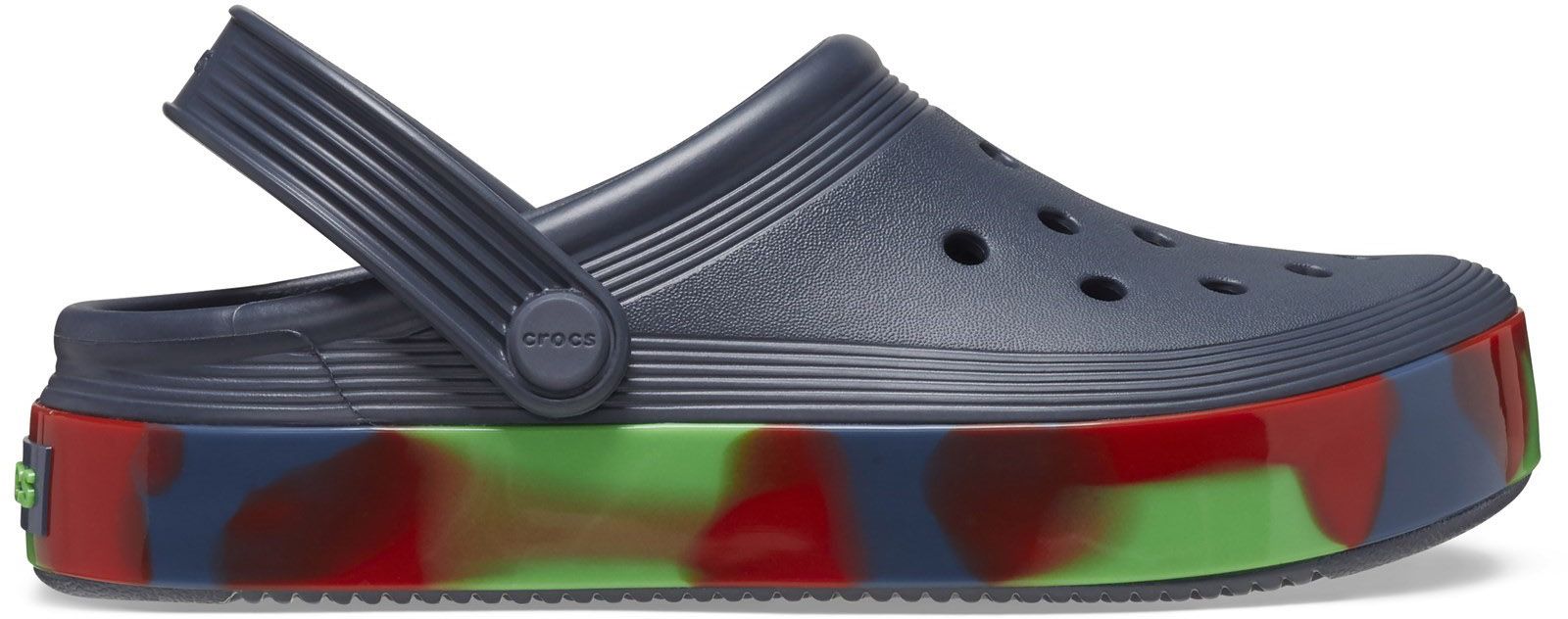 Platform crocs rainbow best sale