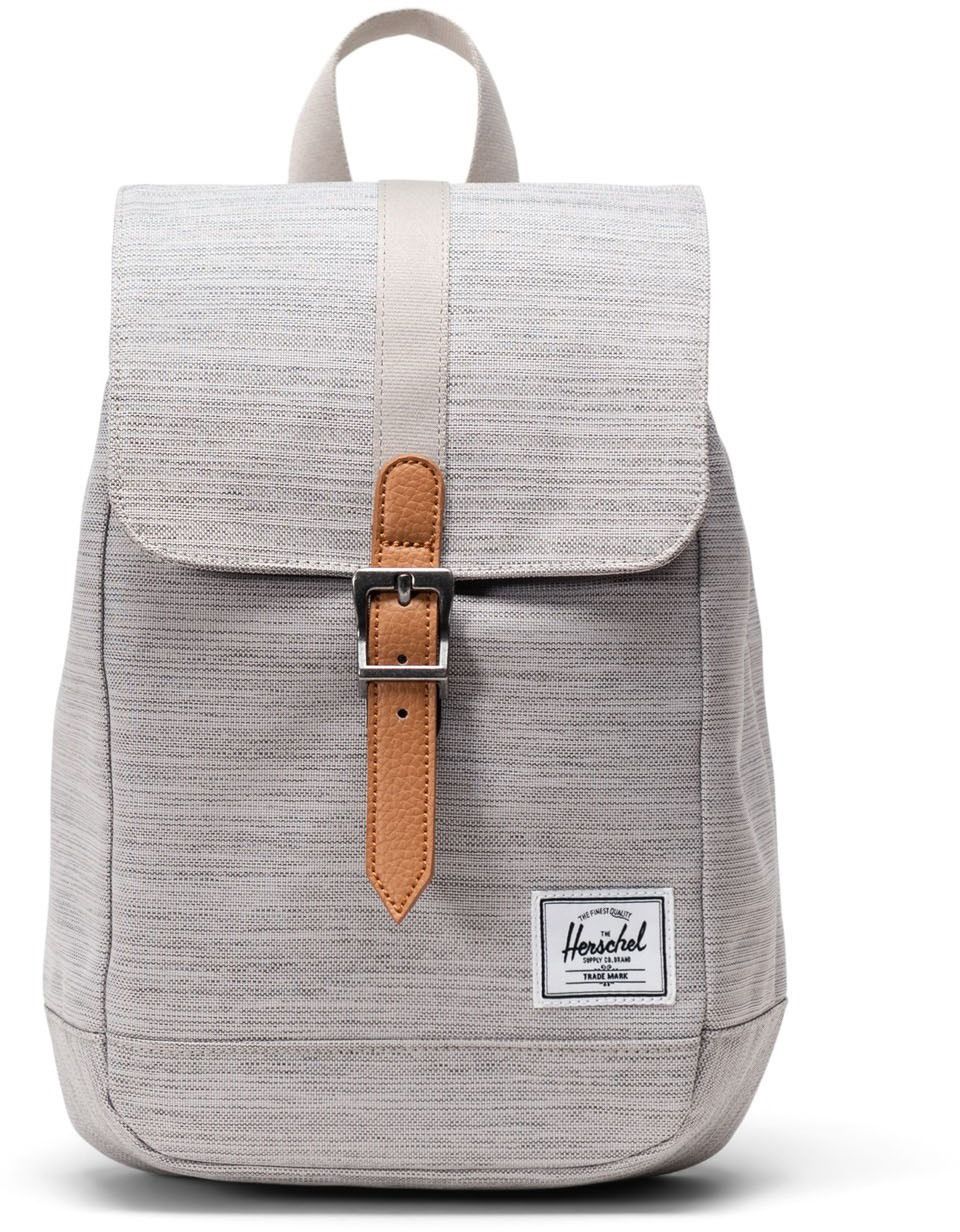 Unisex Herschel Bags Retreat Sling Bag In Light Grey Crosshatch Soletrader