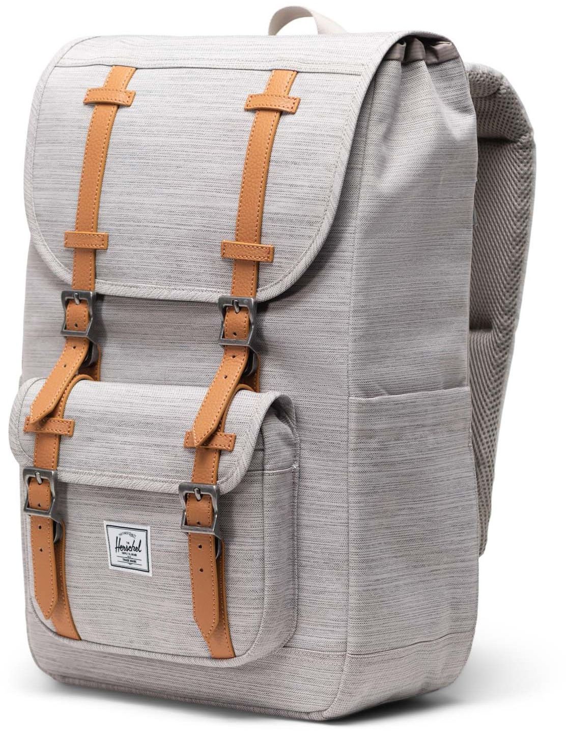 Unisex Herschel Bags Little America Backpack In Light Grey Crosshatch Soletrader