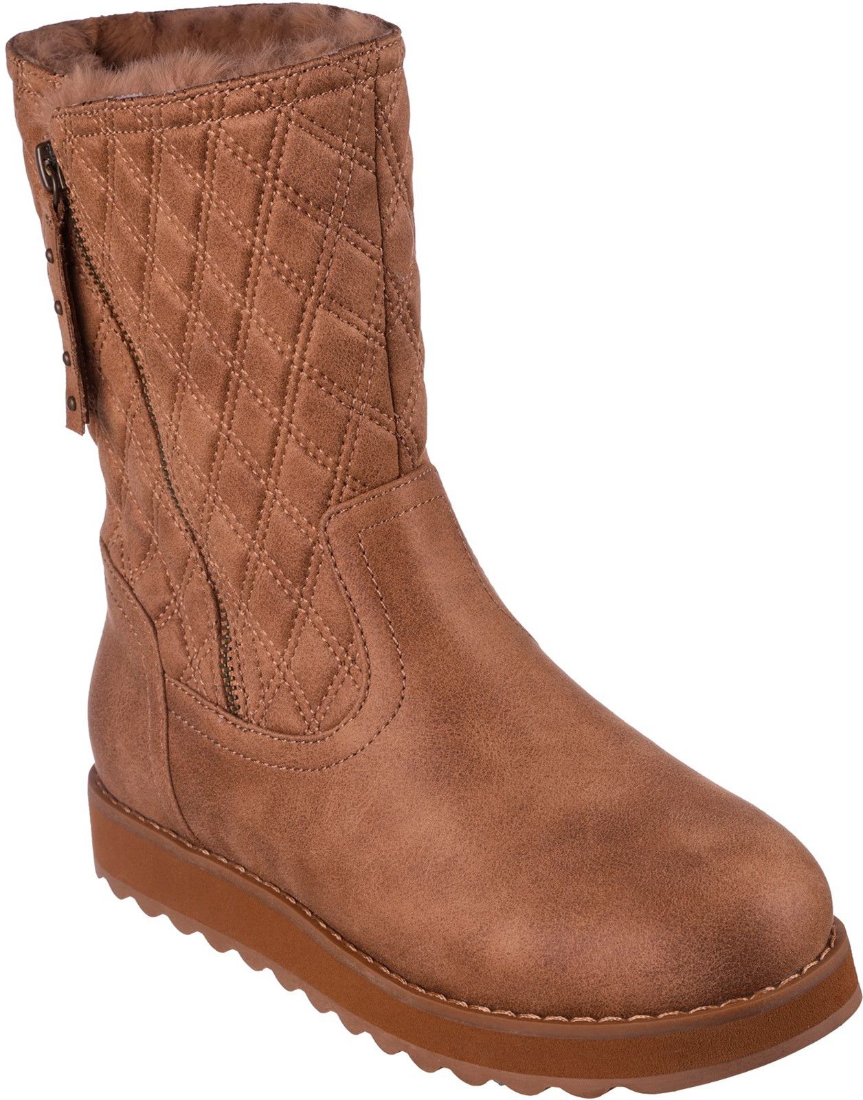 Skechers fur lined boots womens online