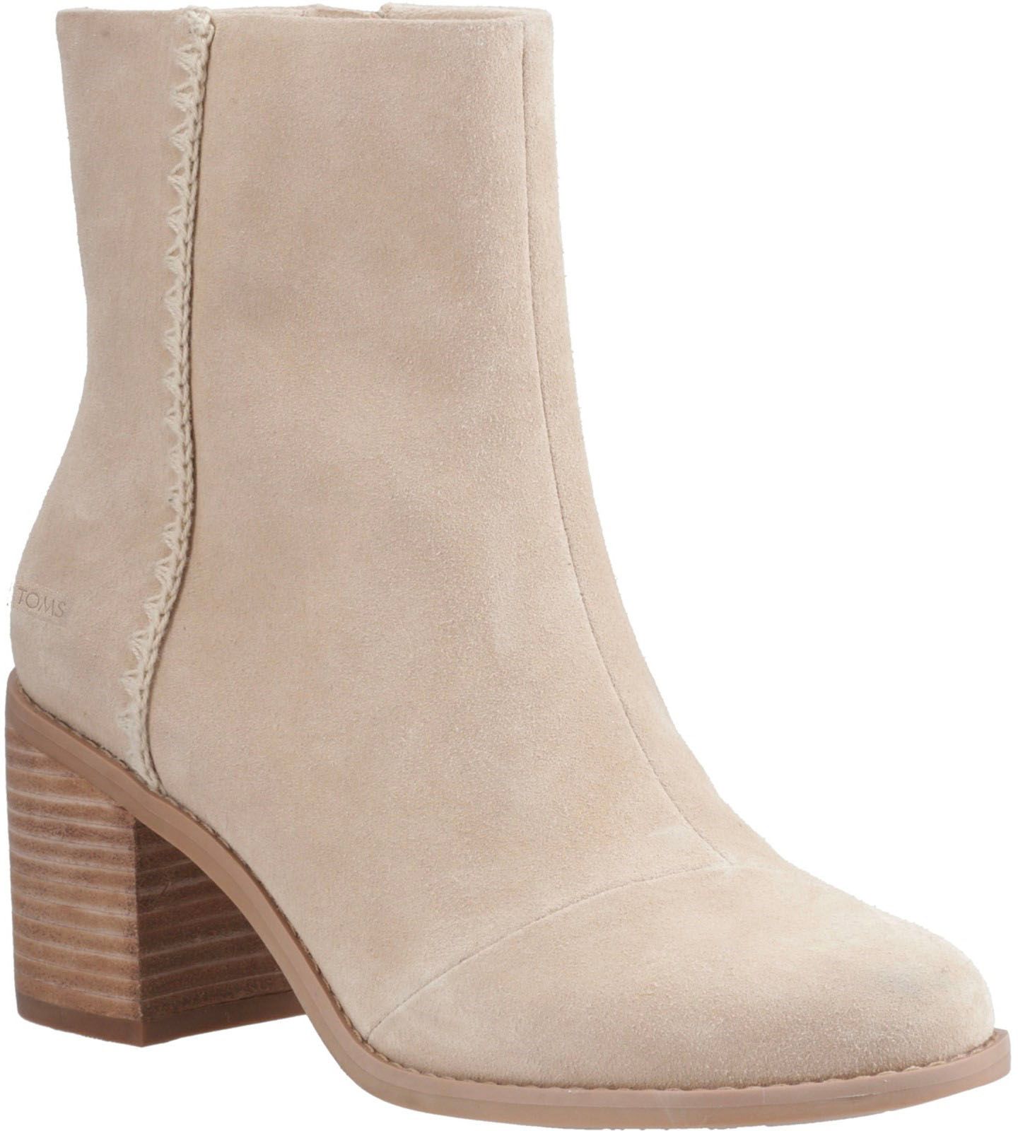 Womens Toms Evelyn Ankle Boots In Natural Soletrader