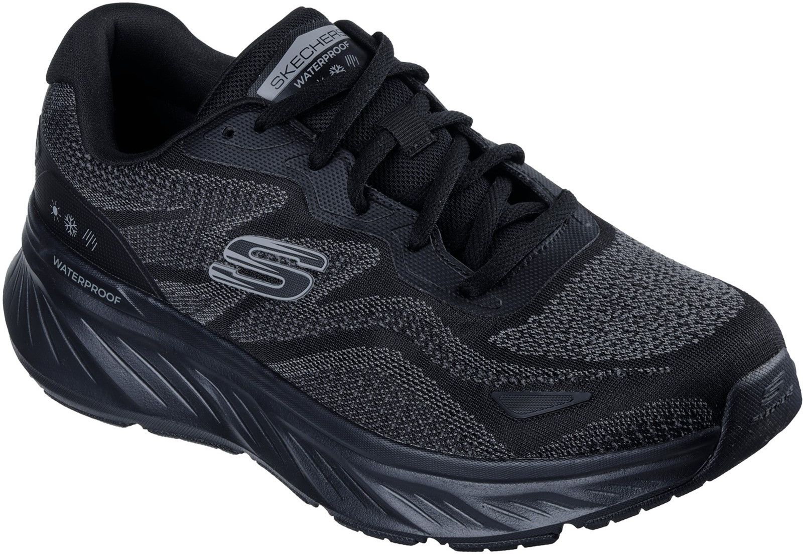 Mens Skechers Edgeride Konzo Shoes In Black | Soletrader
