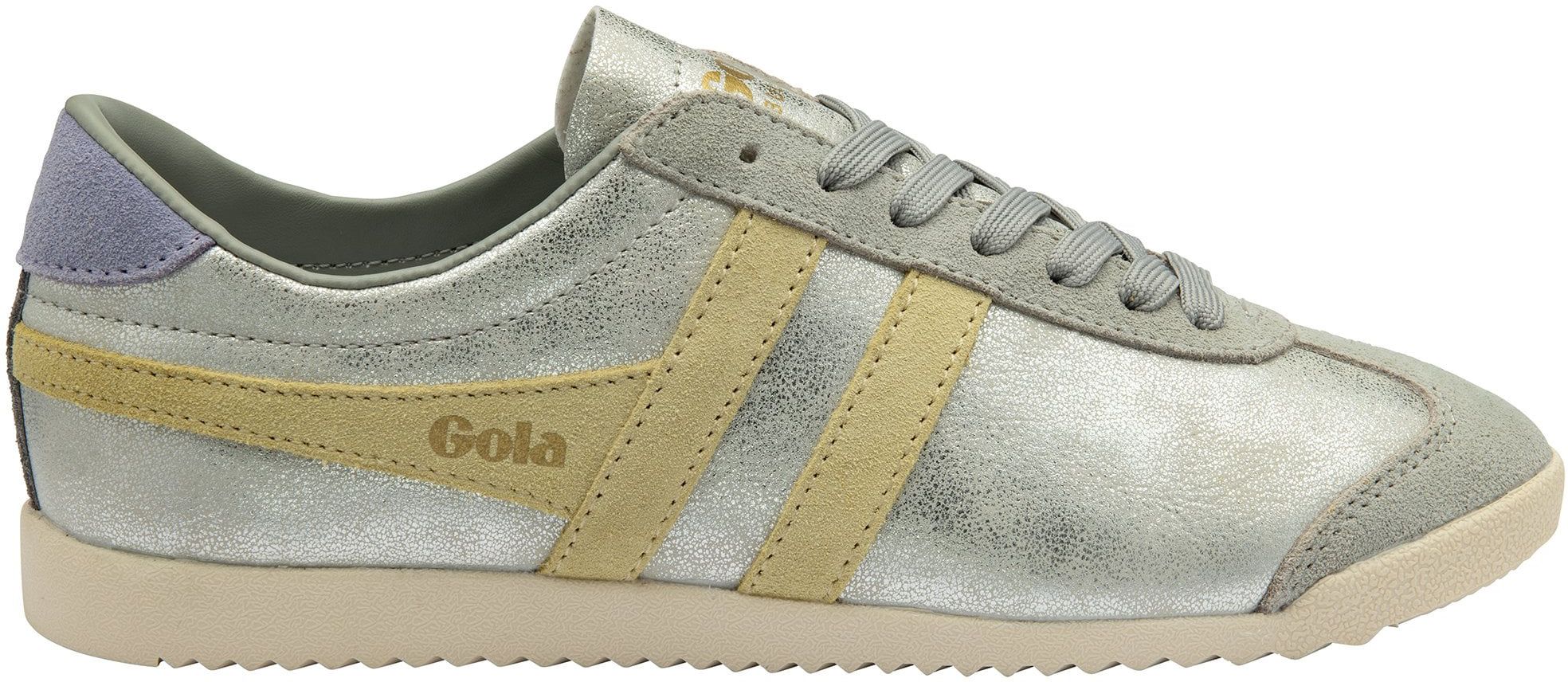 Womens Gola Classics Gola Bullet Blaze Trainer In Silver Lemon Lavender Soletrader