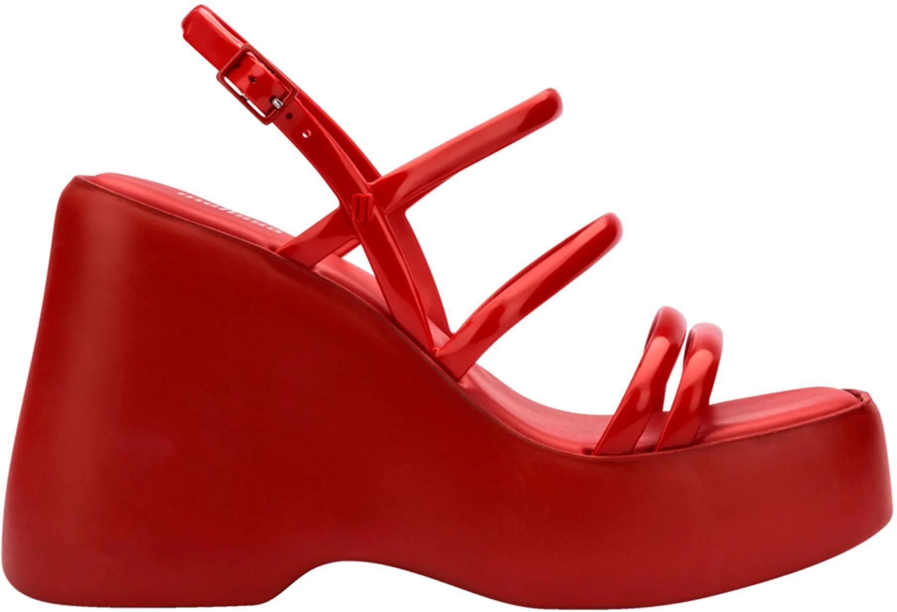 Cheap red platform heels hotsell