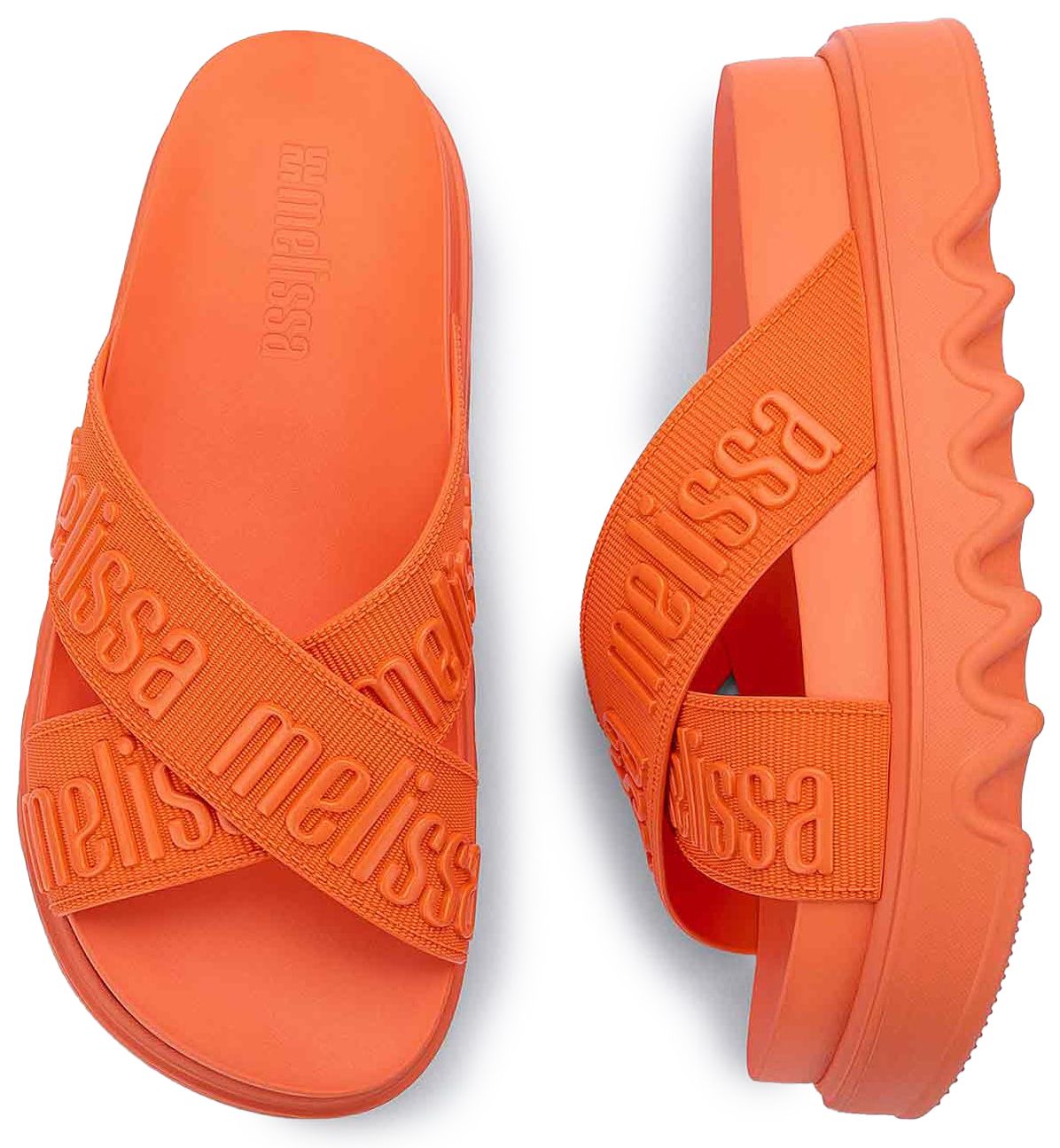 Womens Melissa Cross M Lover Platforms In Orange | Soletrader