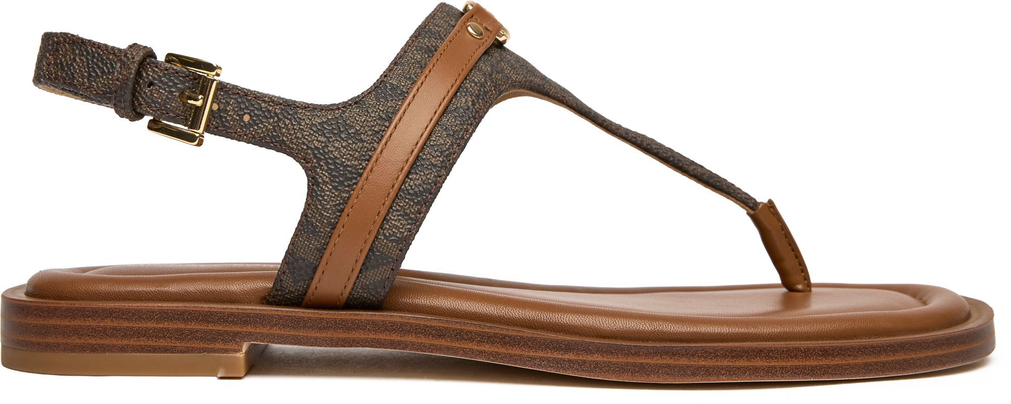 Womens Michael Kors Mandy Thong Sandals In Brown | Soletrader