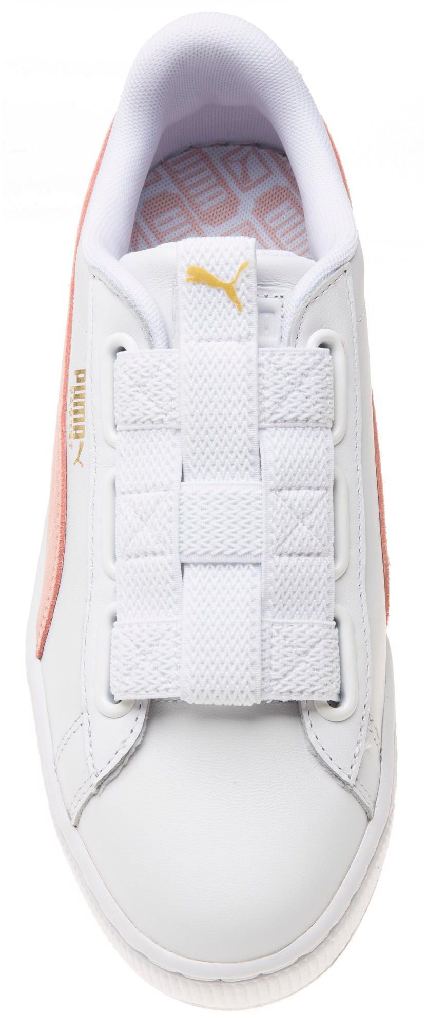 Womens Puma Basket Maze Sneakers In Puma White Peach Beige Soletrader