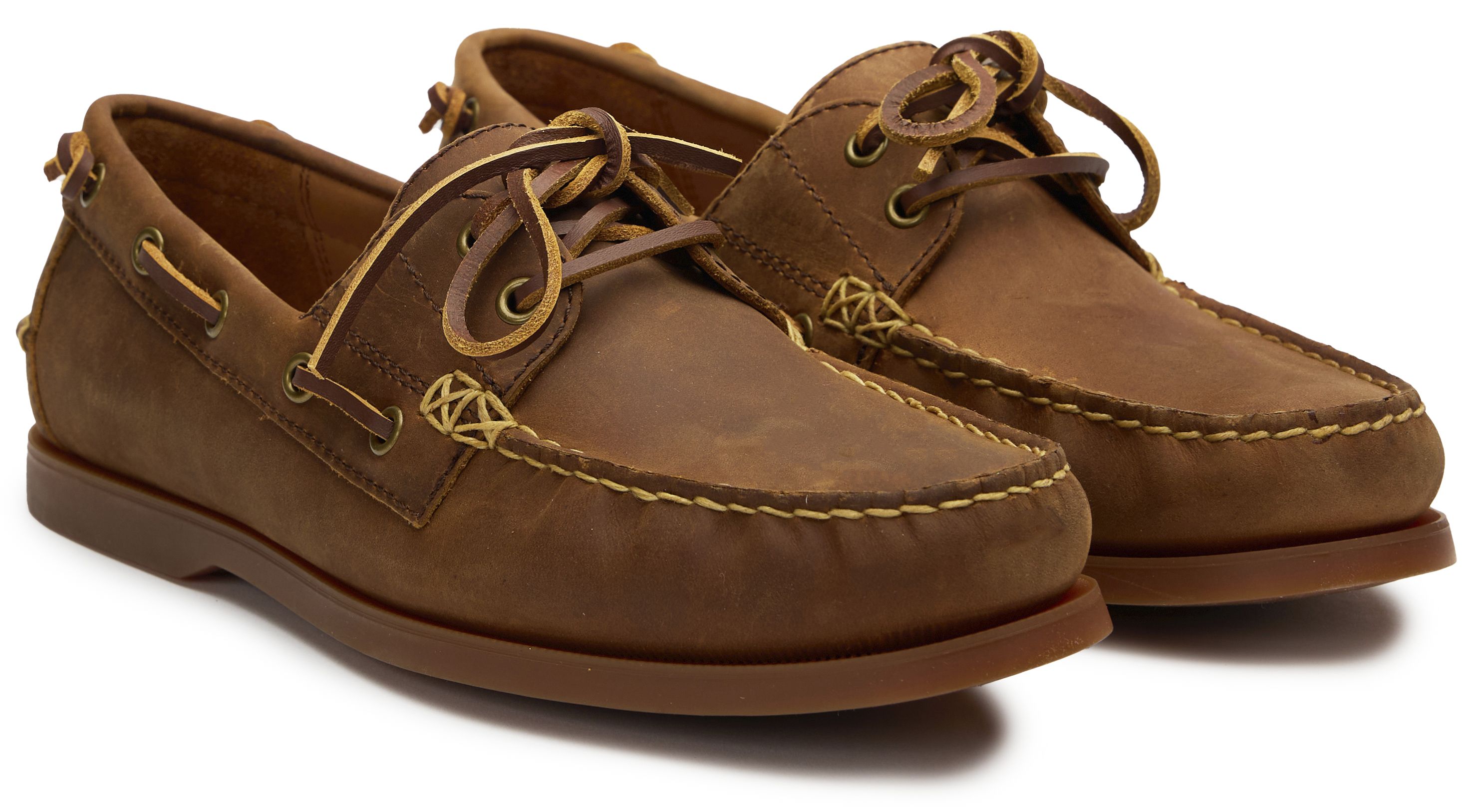 Mens Polo Ralph Lauren Merton Boat Shoes In Tan | Soletrader display picture 1