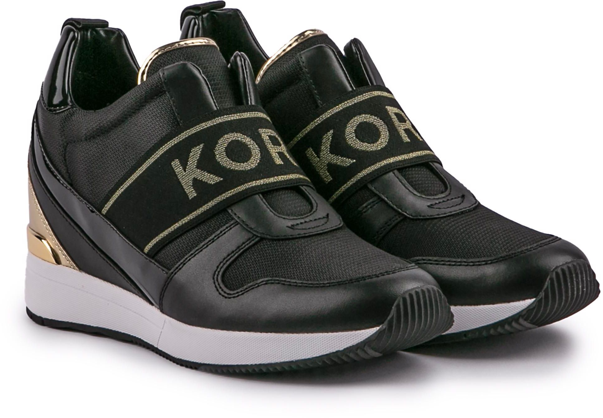 Michael kors trainers black and gold online