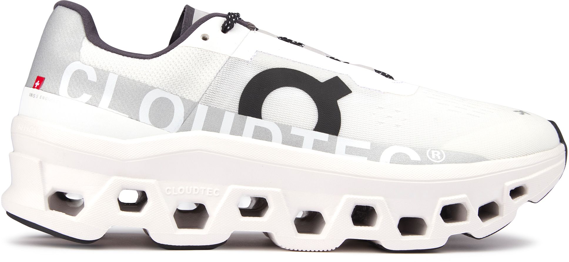 Mens On Cloud Monster Trainers In White Soletrader