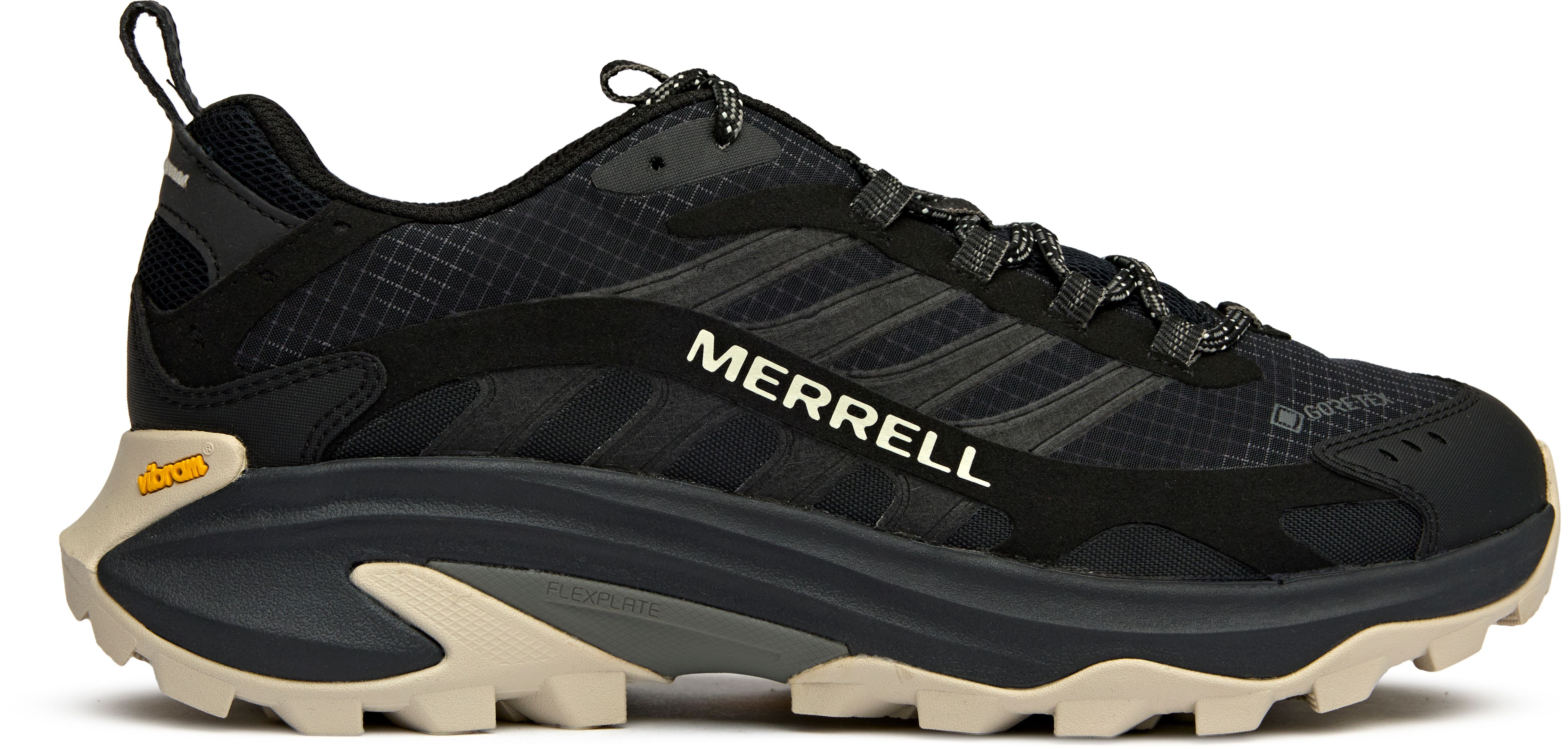 Mens Merrell Moab Speed 2 GTX Sneakers In Black | Soletrader