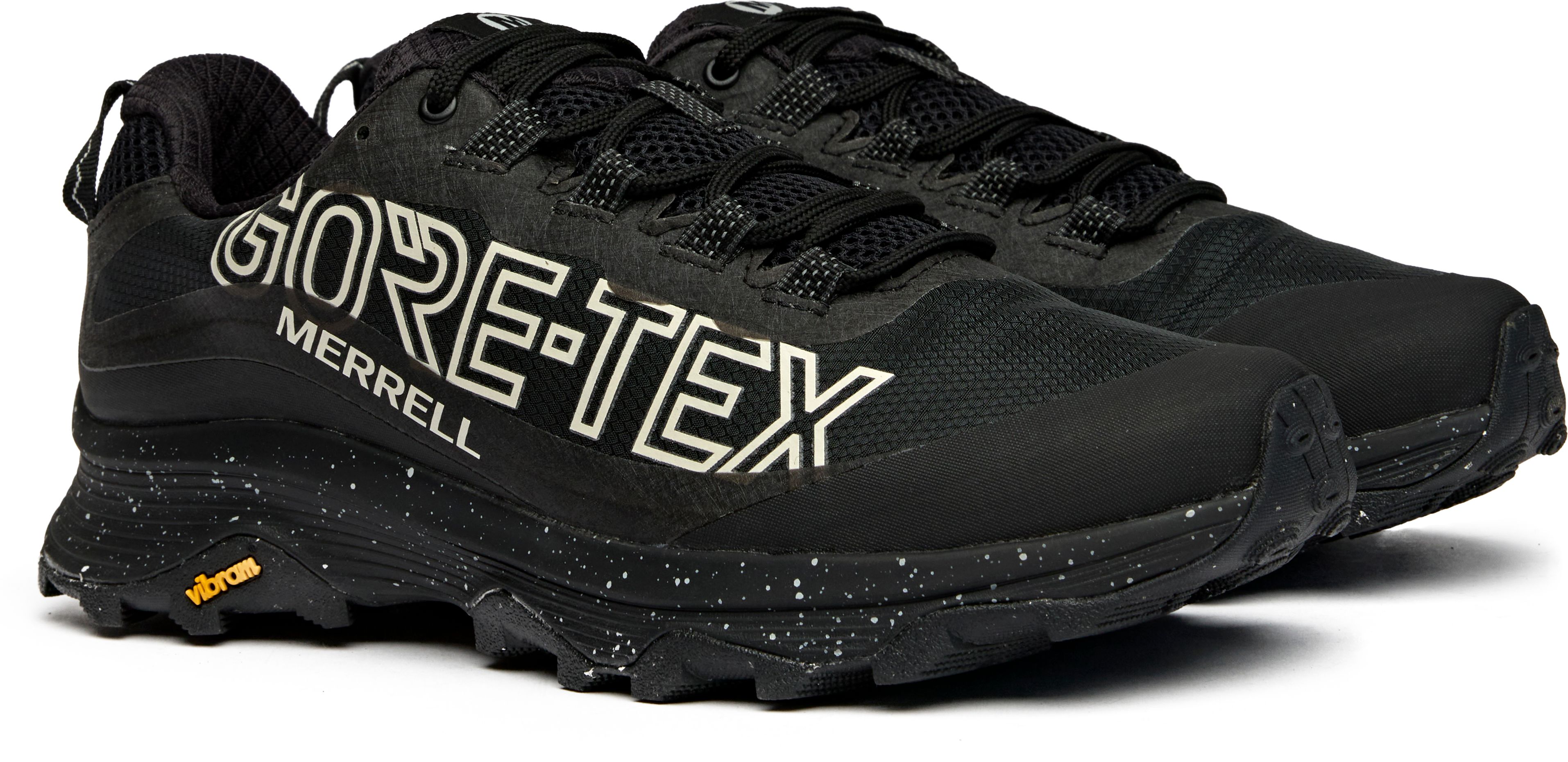 Mens Merrell Moab Speed 2 GTX Sneakers In Black | Soletrader