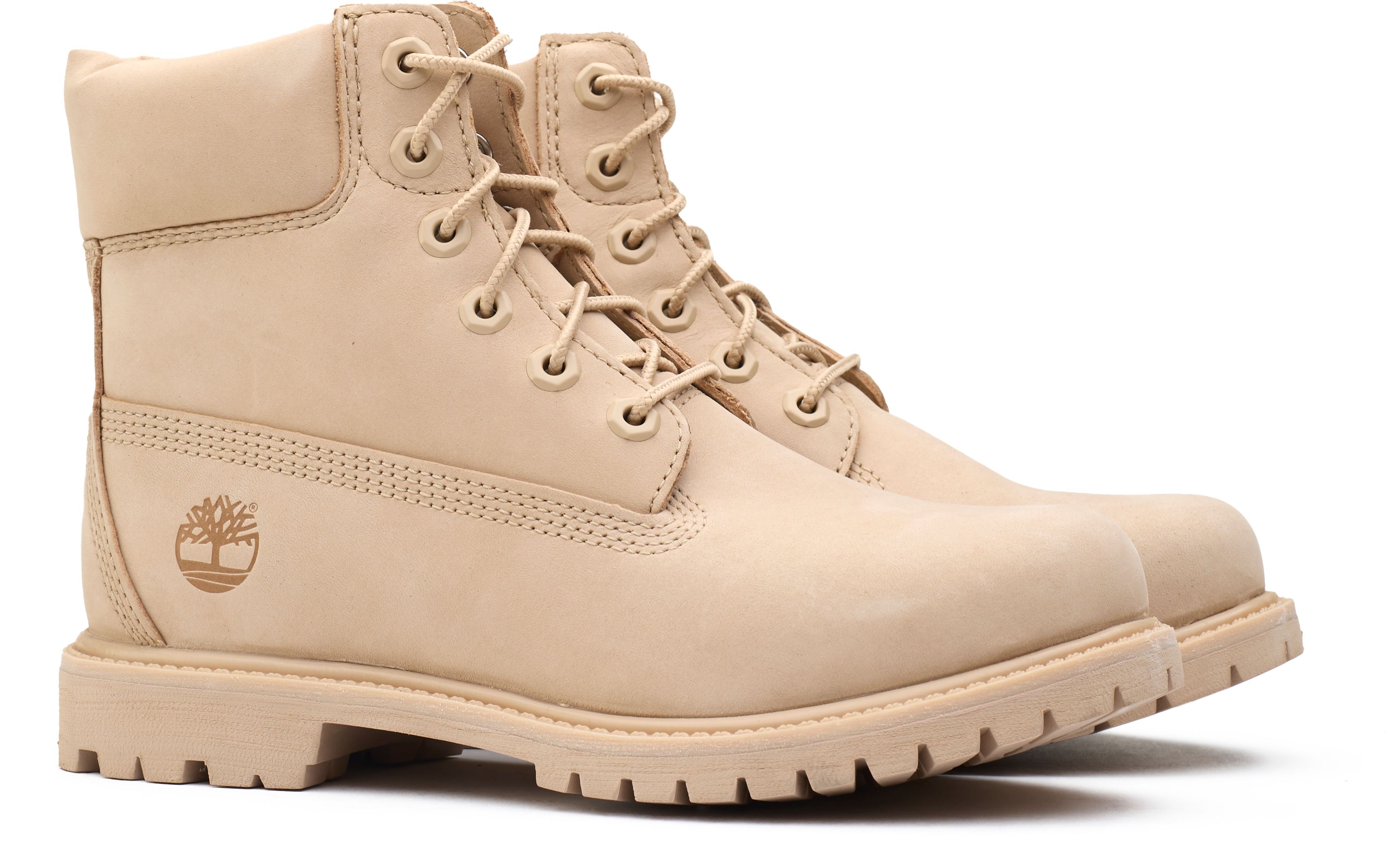 Womens Timberland 6 Premium Boots In Beige Soletrader