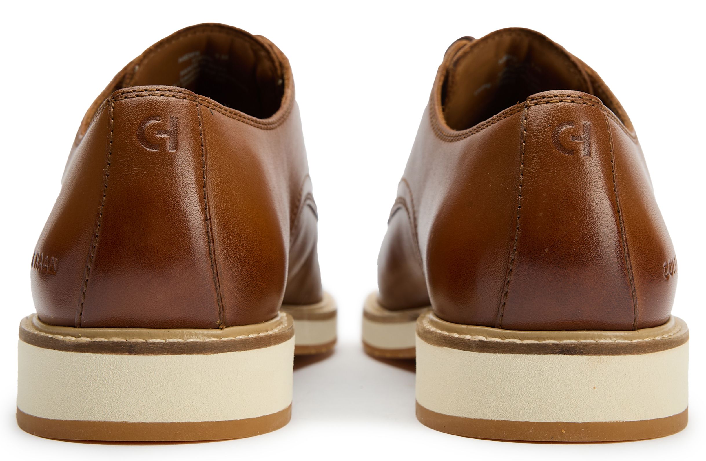 Mens Cole Haan Morse Grand Plain Toe Shoes In British Tan 