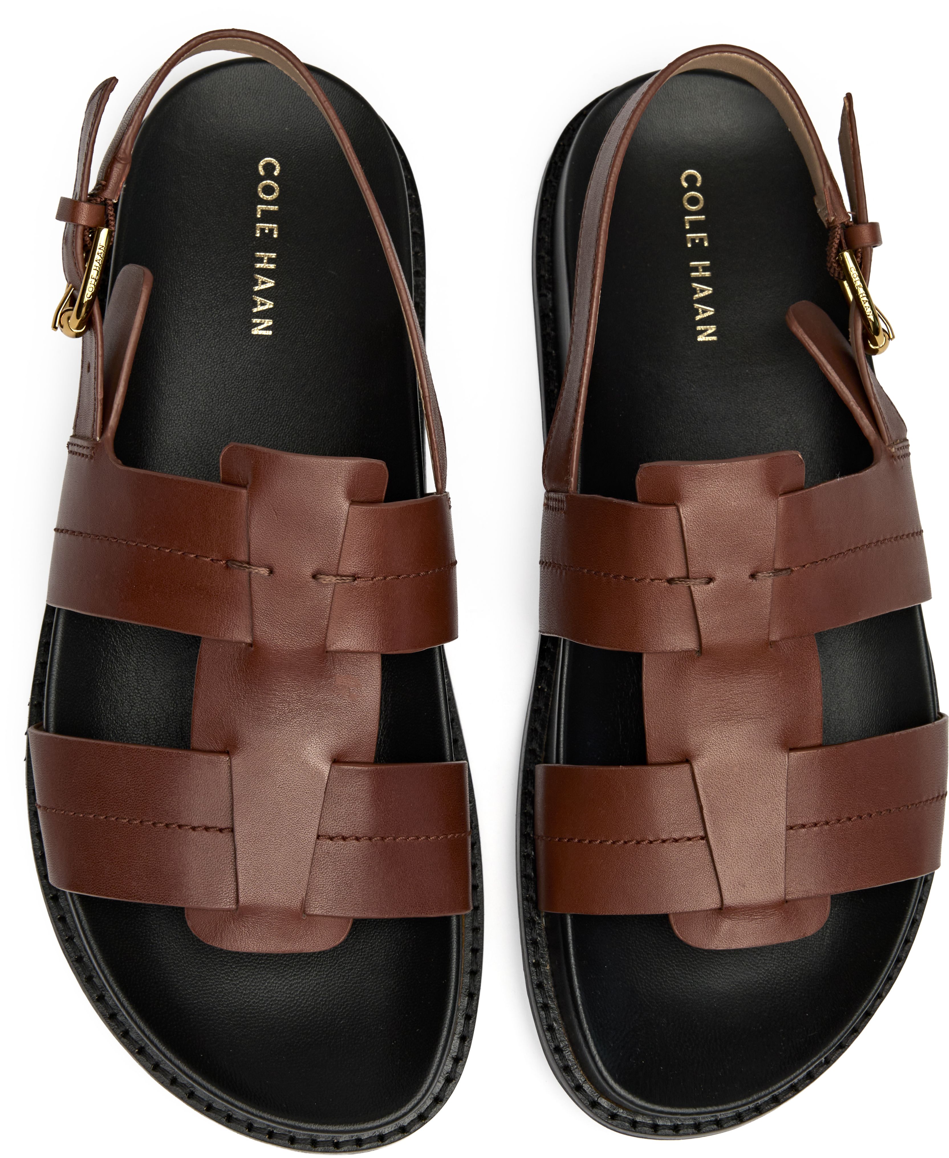 Womens Cole Haan Marlee Fisherman Sandals In Brown | Soletrader display picture 1