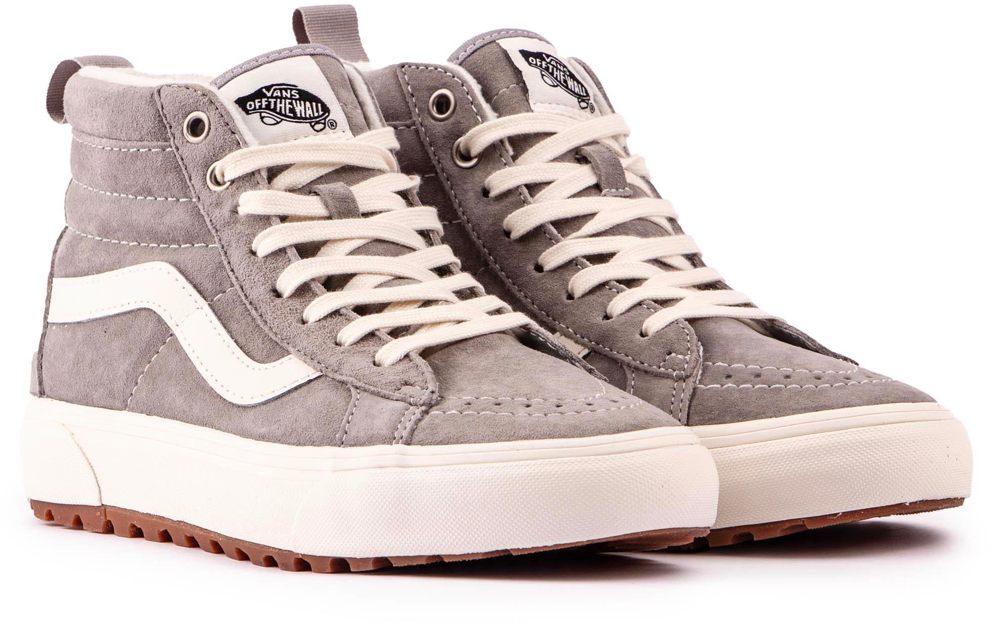 Womens Vans Sk8 Hi Mte 1 Trainers In Taupe Soletrader