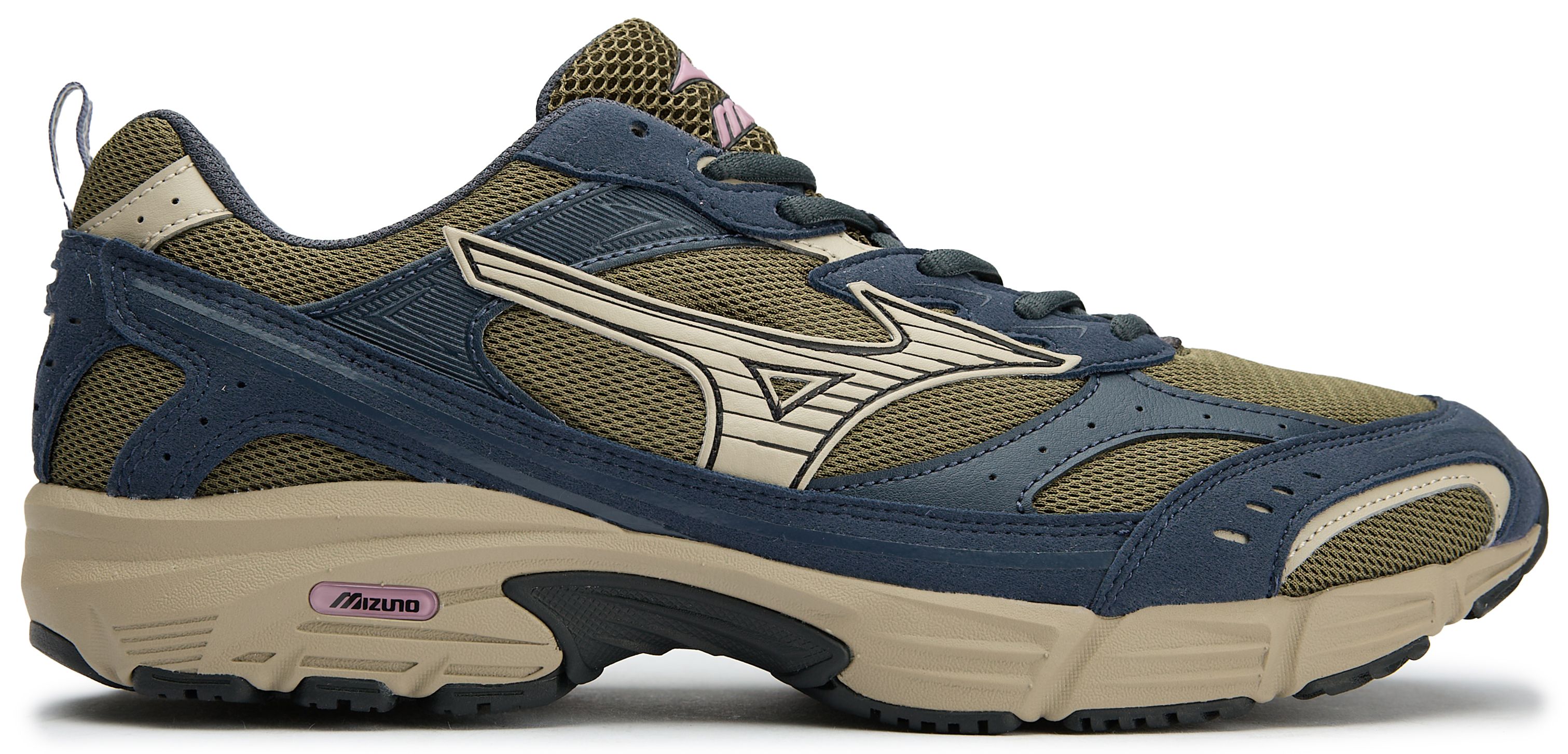 Mens Mizuno MXR Casual Sneakers In Grape Leaf Khaki | Soletrader