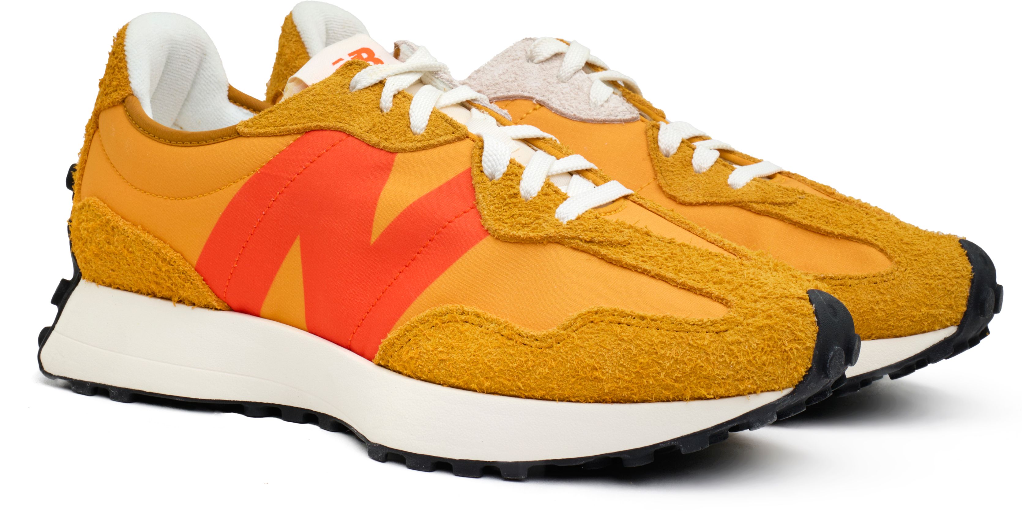 Mens New Balance 327 Sneakers In Orange Soletrader