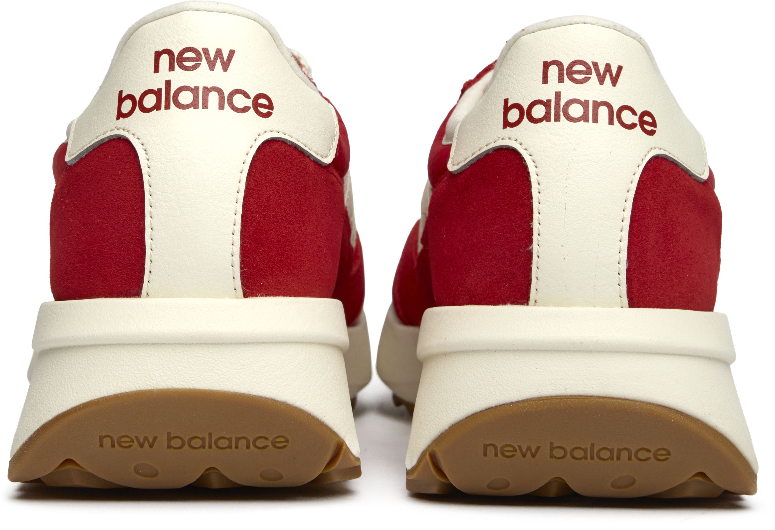 Mens New Balance 370 Sneakers In Red | Soletrader display picture 2