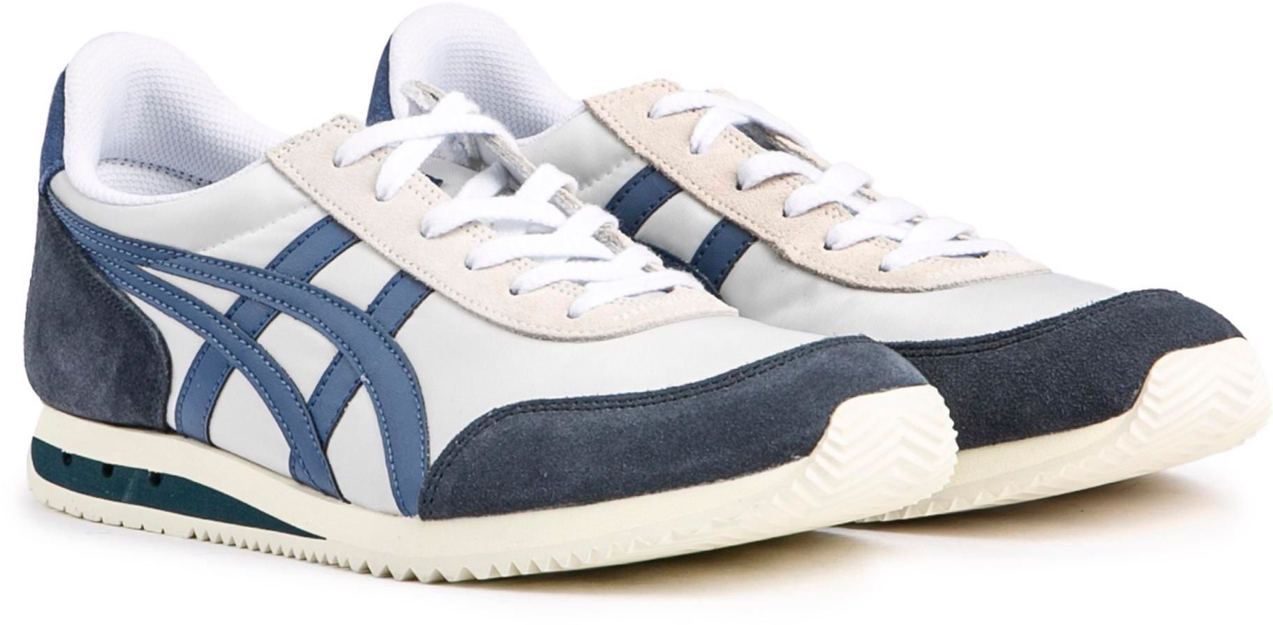 Mens Onitsuka Tiger New York Trainers In White Blue Soletrader