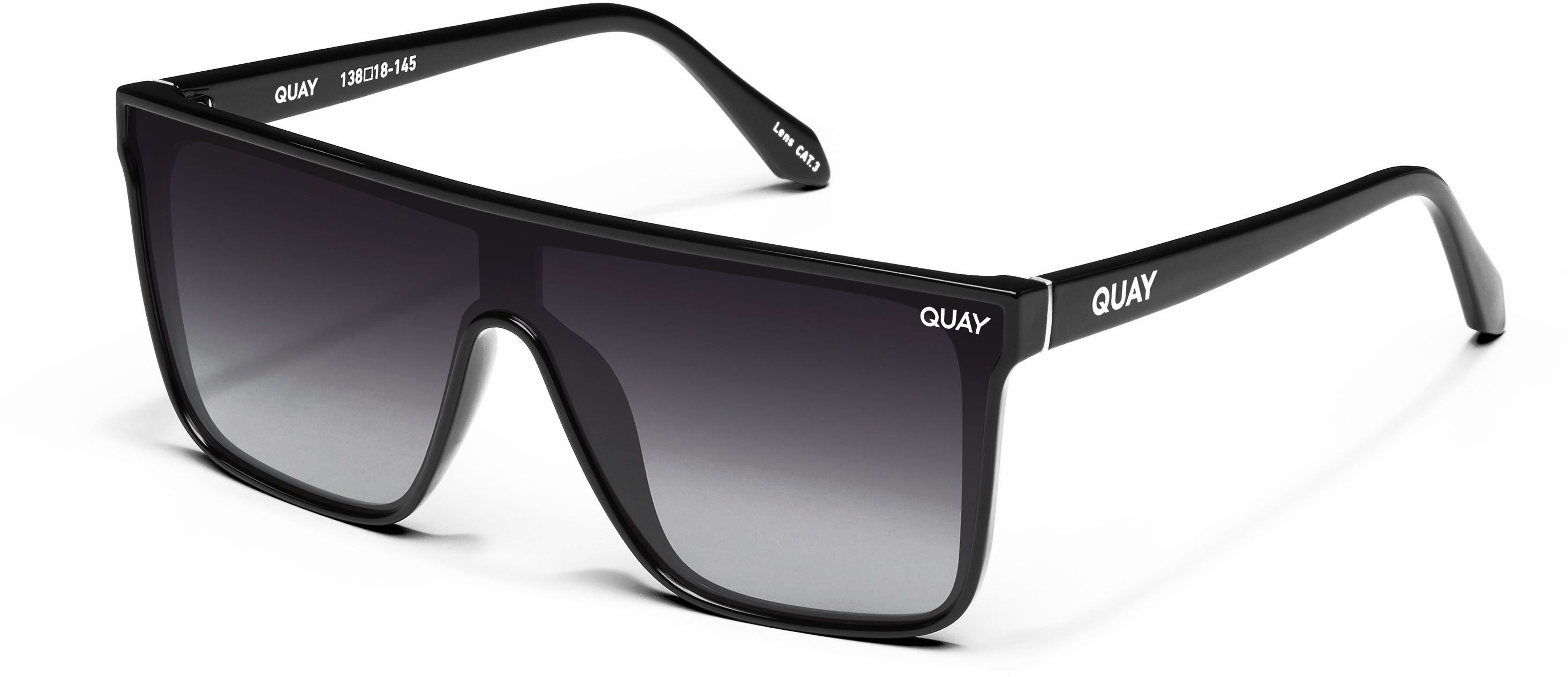 Mens Womens Quay Nightfall Sunglasses In Black Smoke Soletrader