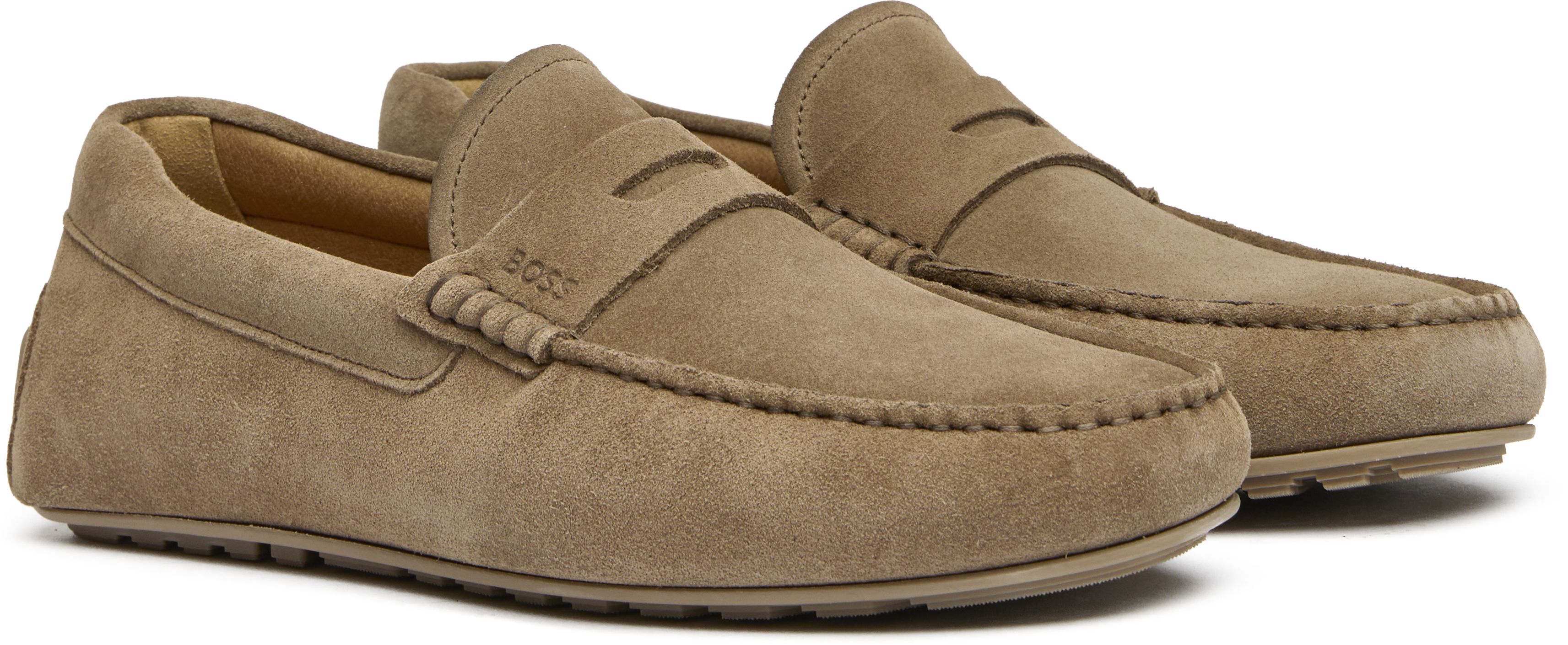 Mens Boss Noel Shoes In Beige | Soletrader display picture 1
