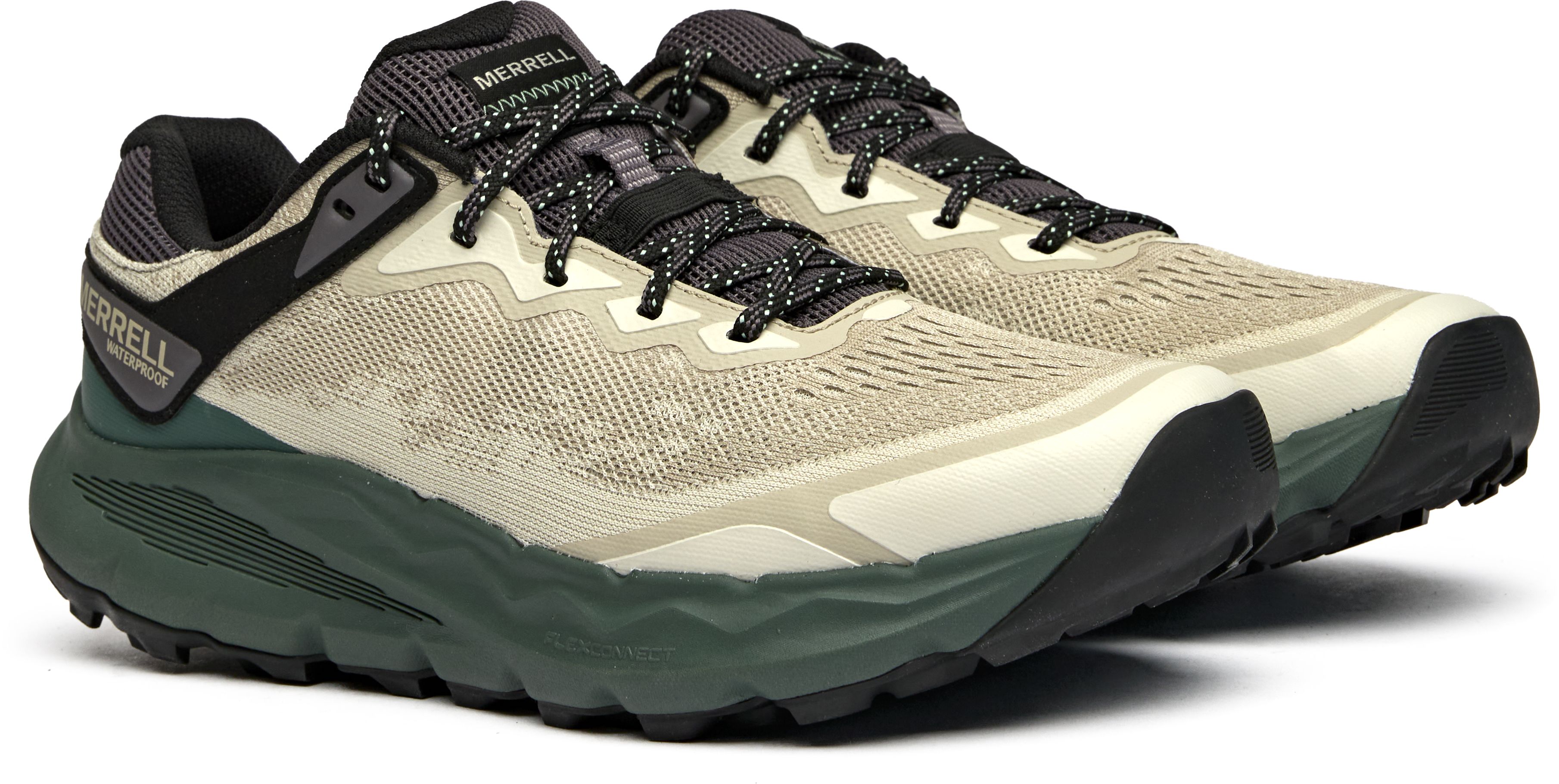Mens Merrell Nova 4 Waterproof Sneakers In Grey | Soletrader display picture 1