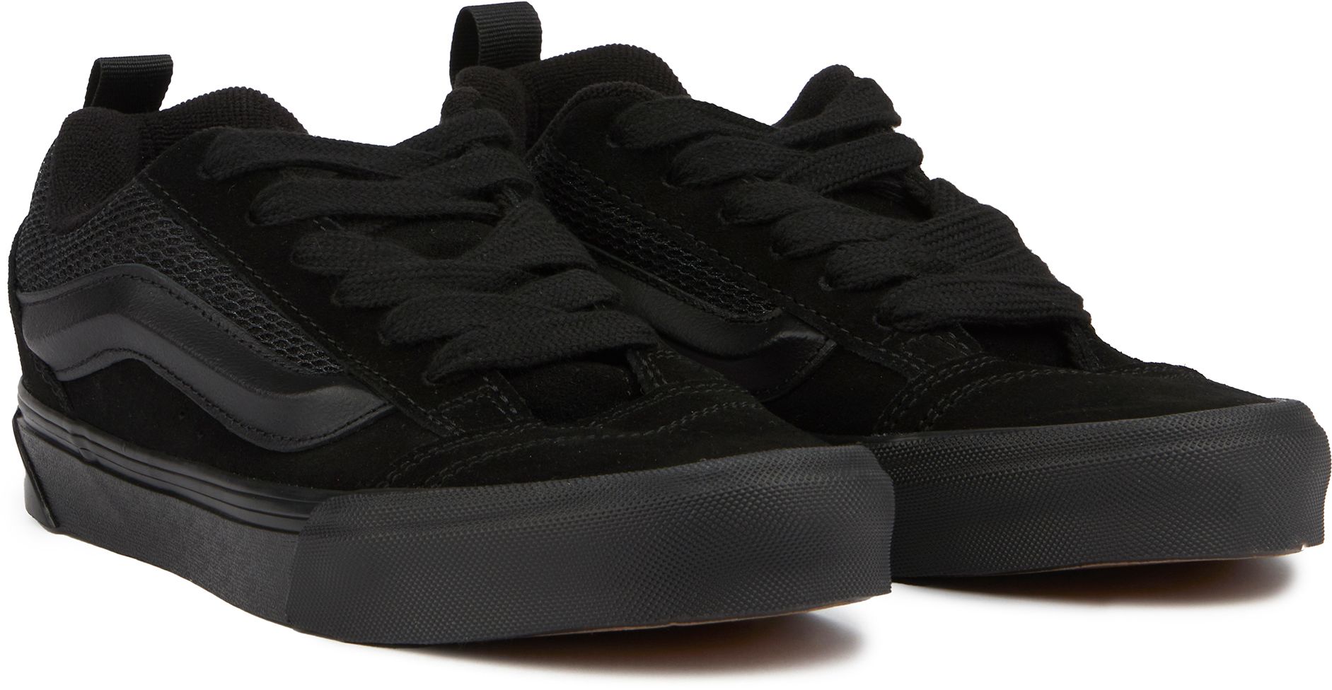 Old skool all black vans womens best sale