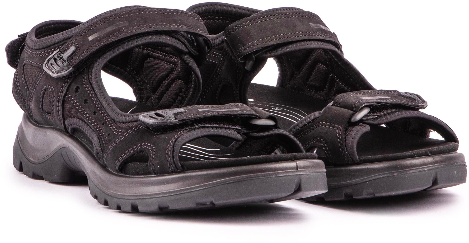 Womens Ecco Offroad Sandals In Black Soletrader