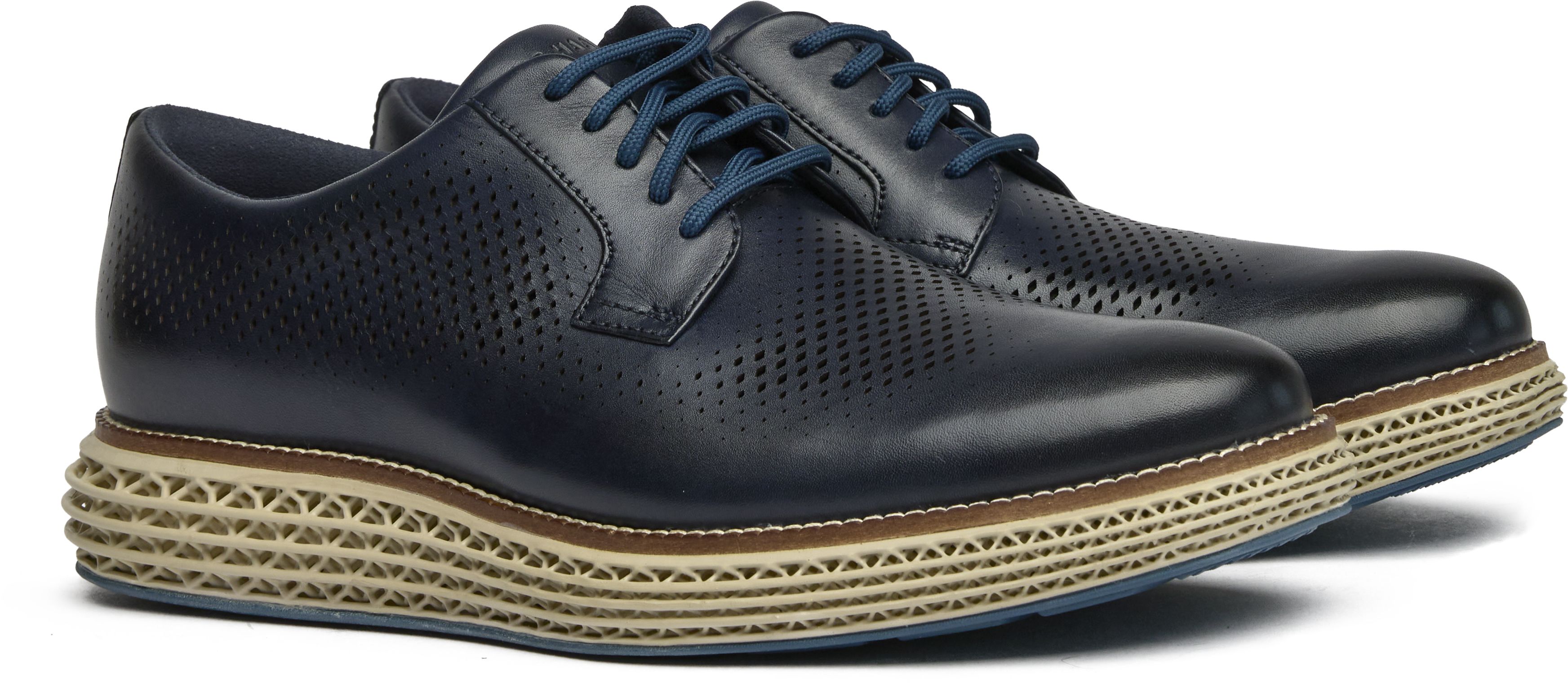 Mens Cole Haan Originalgrand 2.0 Skyweave Shoes In Brown  display picture 1