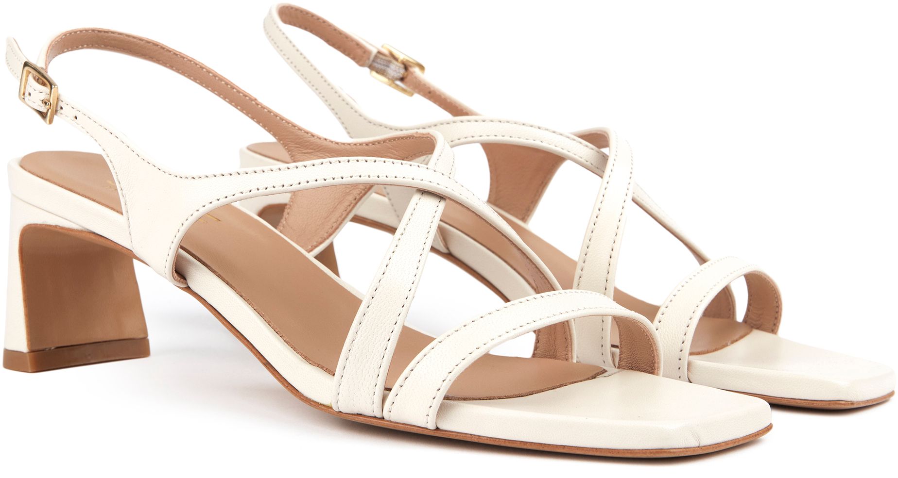 Cream strappy sandals on sale