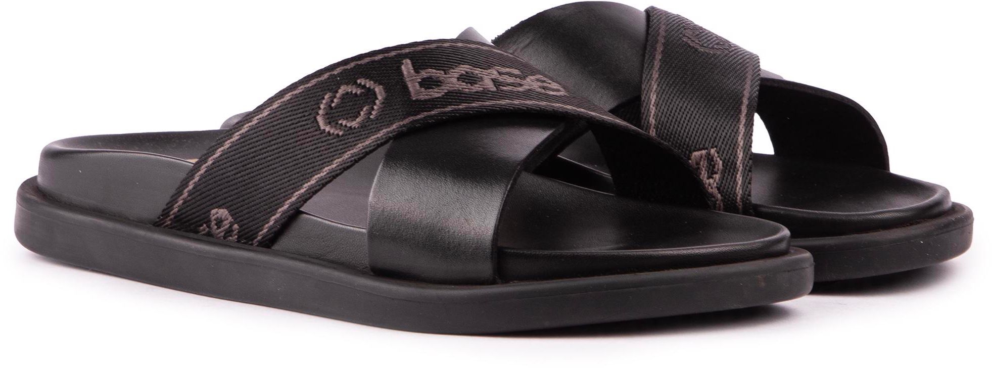 Mens Base London Oracle Sandals In Black Soletrader