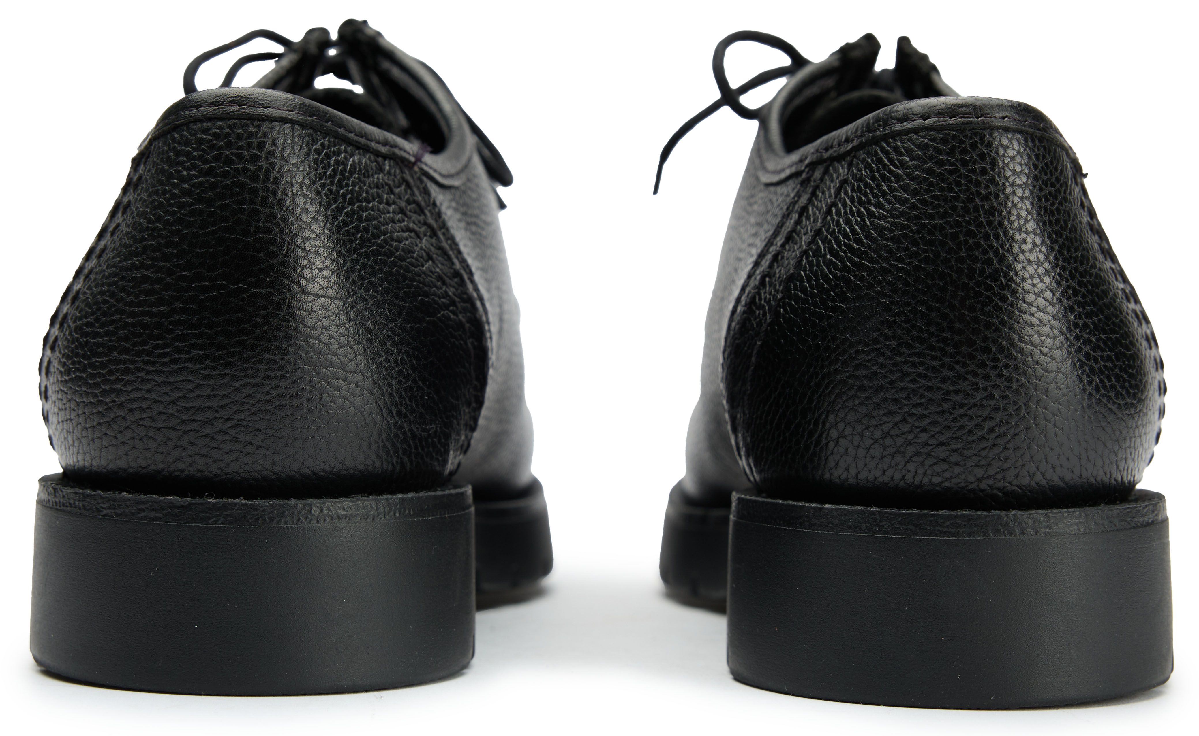 Mens Kleman Padror Grained Shoes In Black | Soletrader