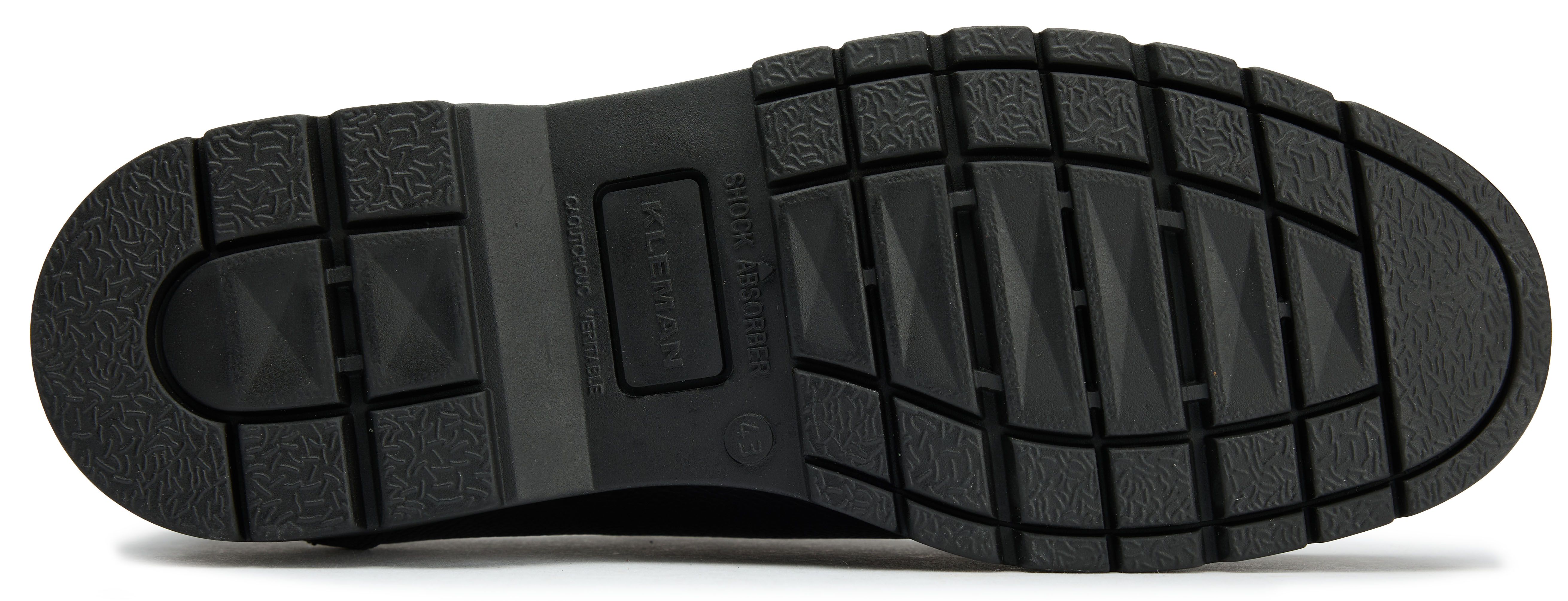 Mens Kleman Padror Grained Shoes In Black | Soletrader