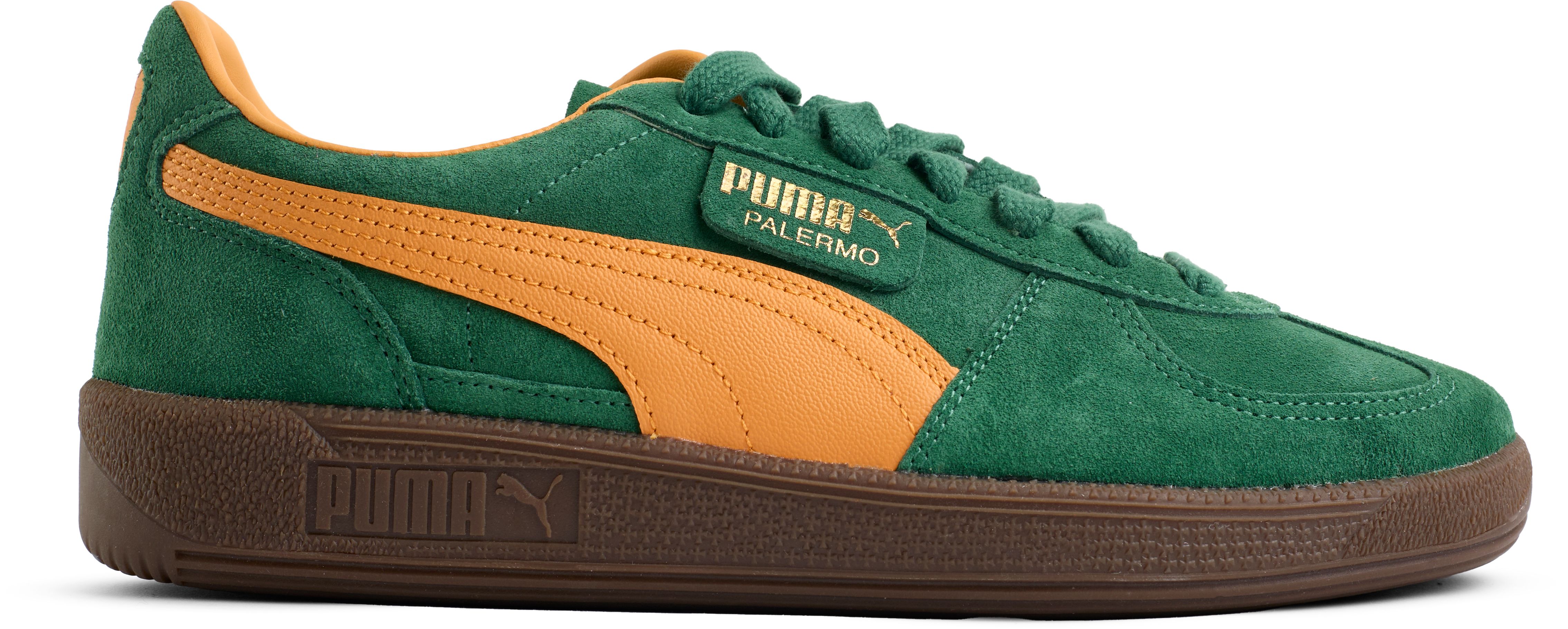 Mens Puma Palermo Trainers In Green Soletrader