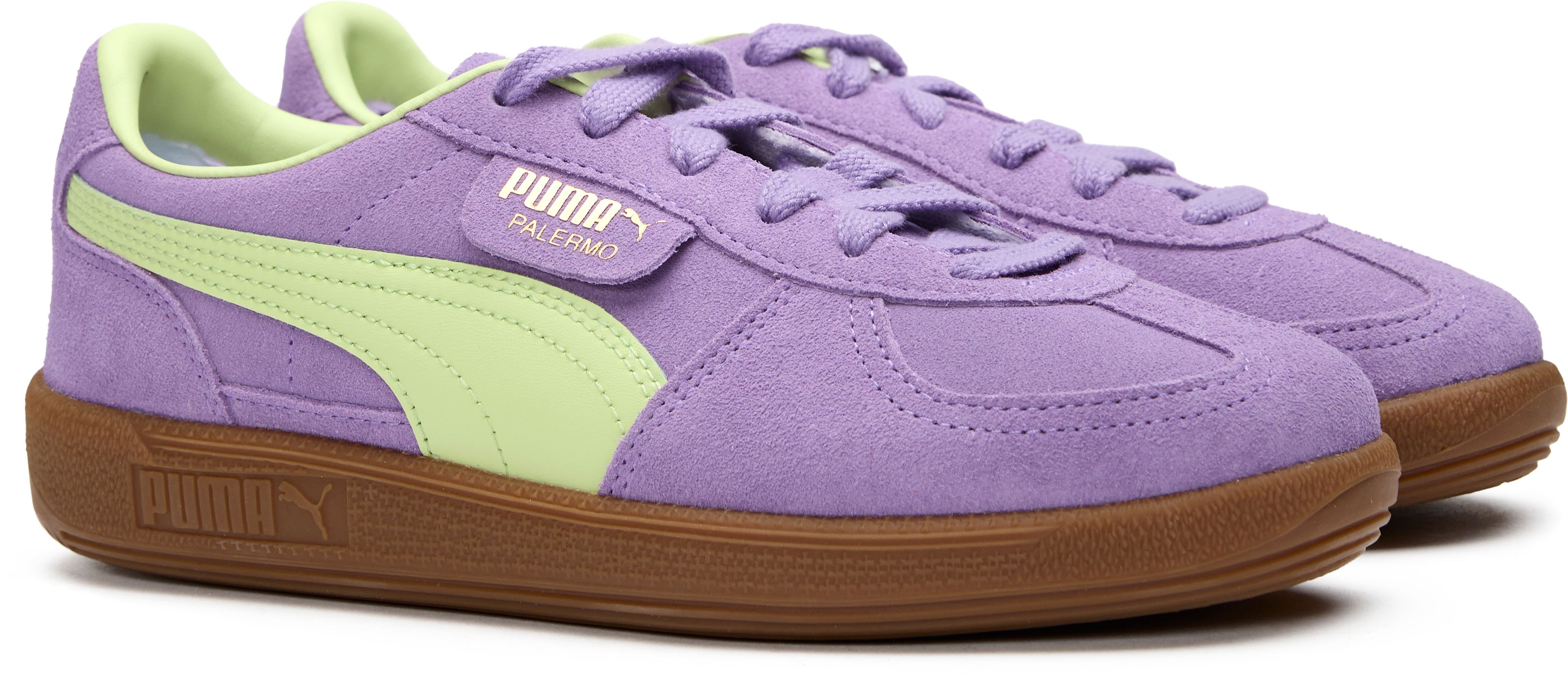 Boys & Girls Puma Palermo Sneakers In Purple | Soletrader
