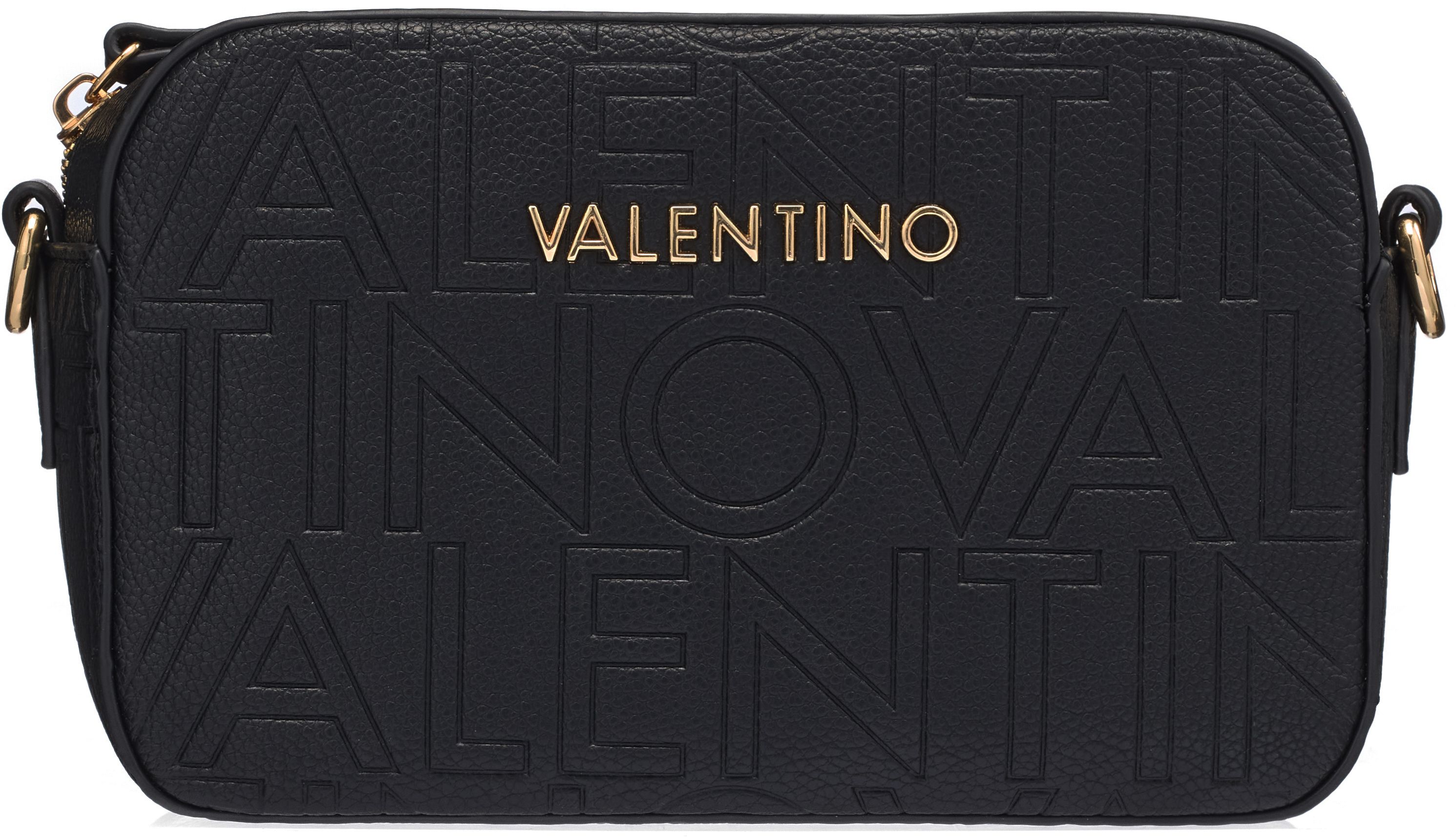 Valentino ブラック ナイロン ポーチ ロゴ付き Valentino ブラック ナイロン ポーチ ロゴ付き