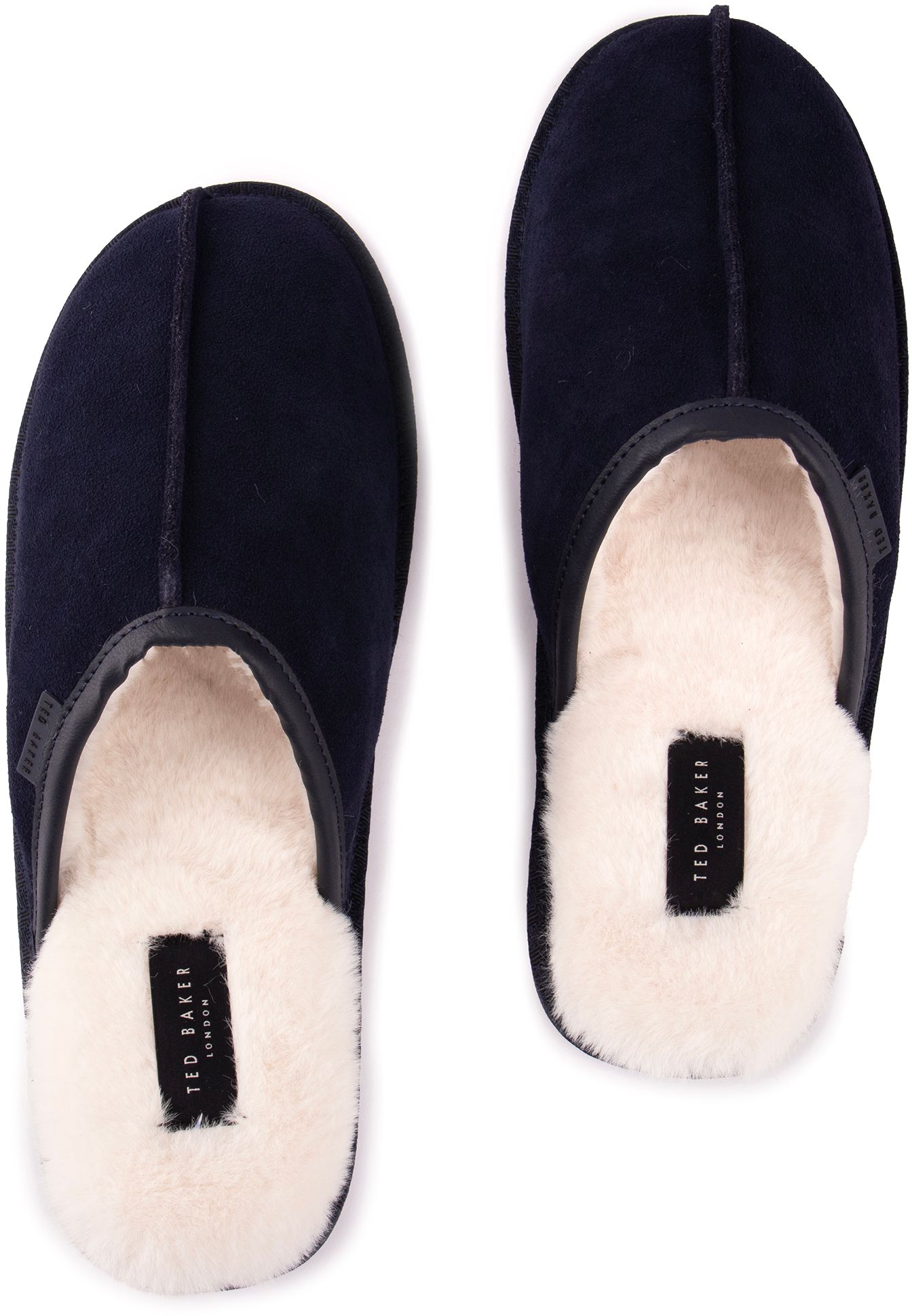 Mens Ted Baker Peterr Slippers In Navy Soletrader