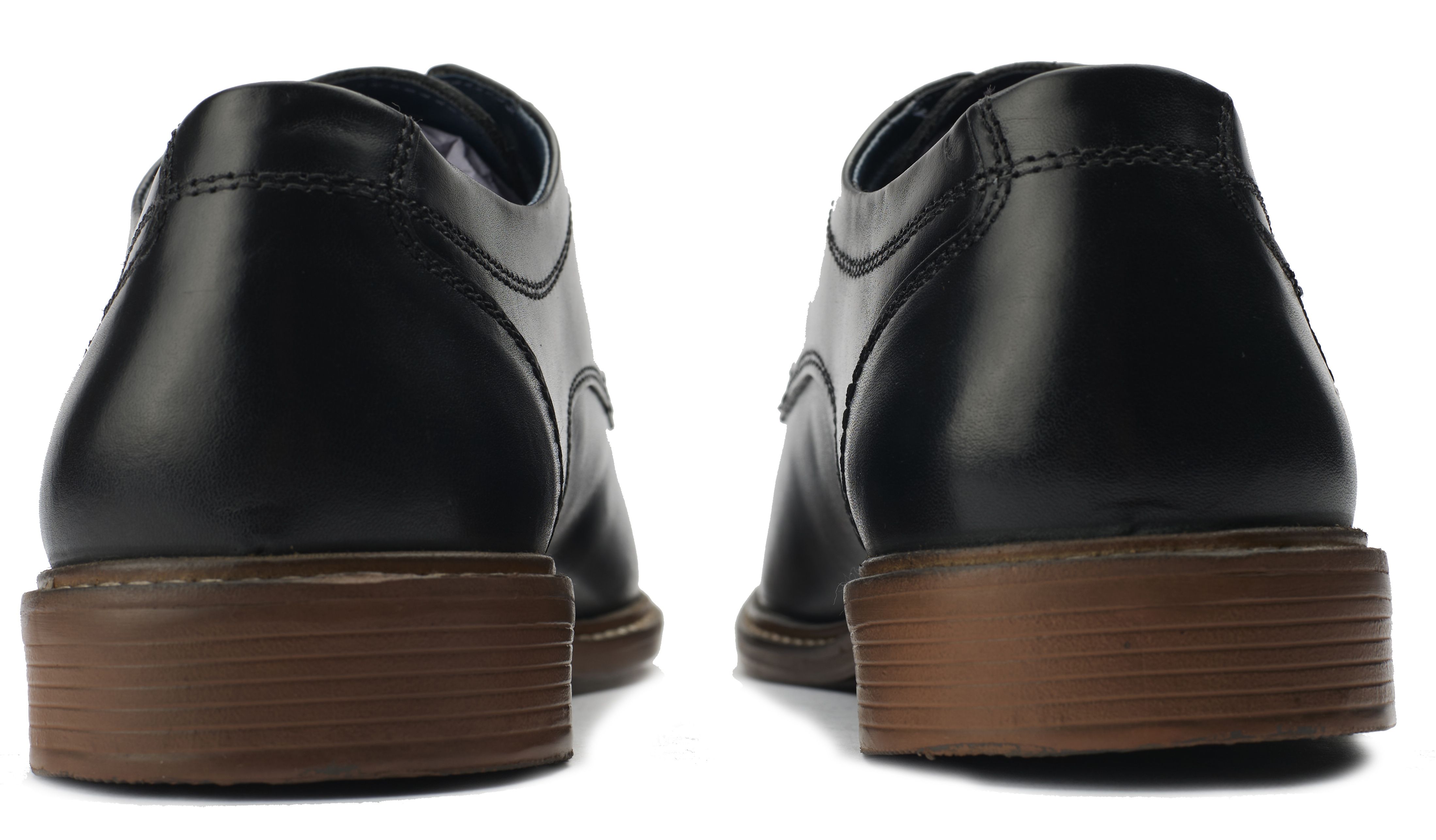 BEN SHERMAN Birk Plain Toe Distressed Mens Shoe Black 10.5 Ben Sherman Mens Birk Plain Toe Distressed Oxford  main image 2