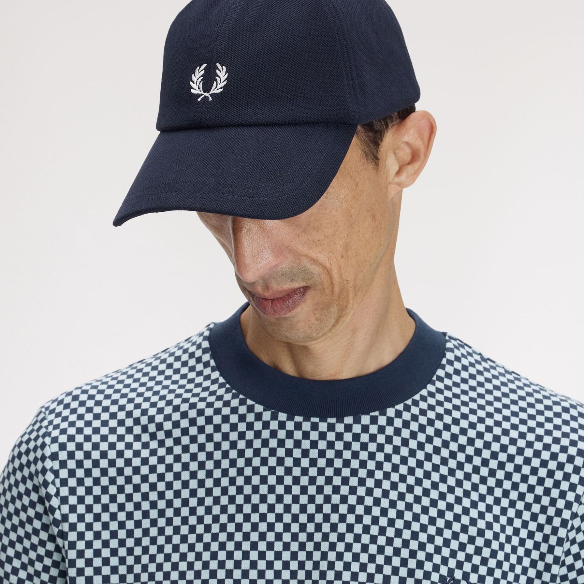 Mens Fred Perry Classic Pique Cap In Navy Blue | Soletrader