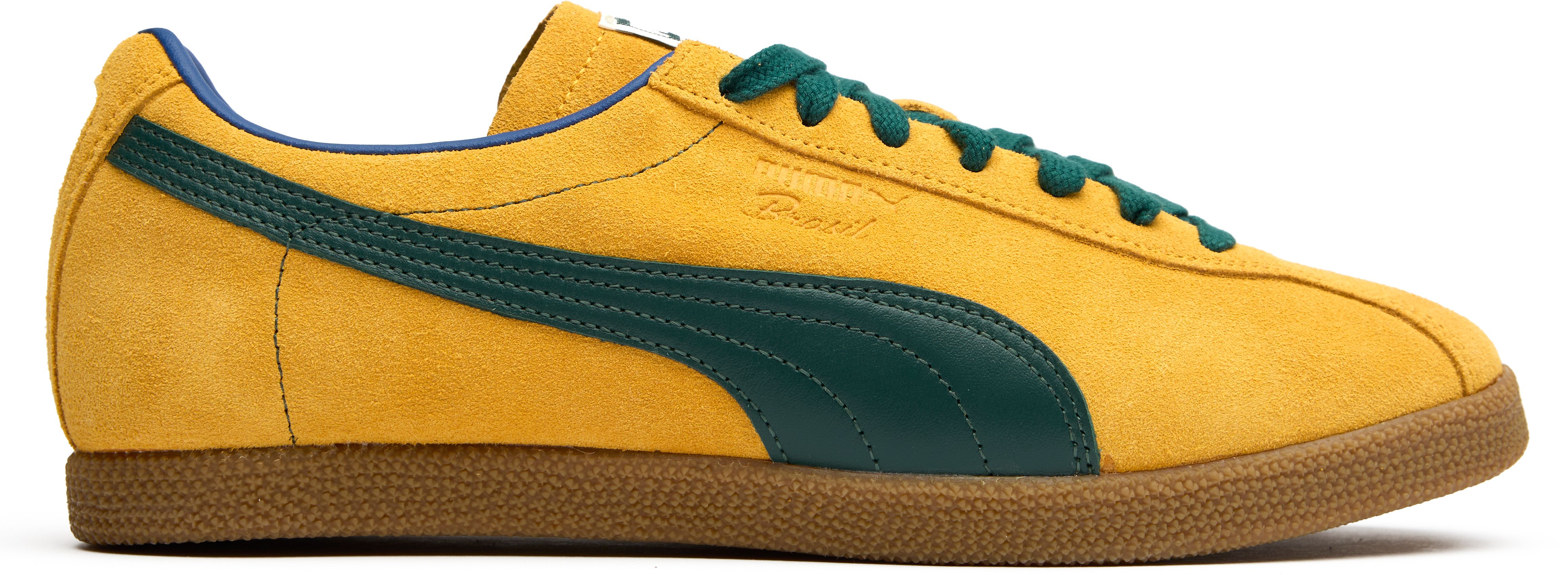 Mens Puma Brasil Sneakers In Tangerine/Dark Myrtle | Soletrader