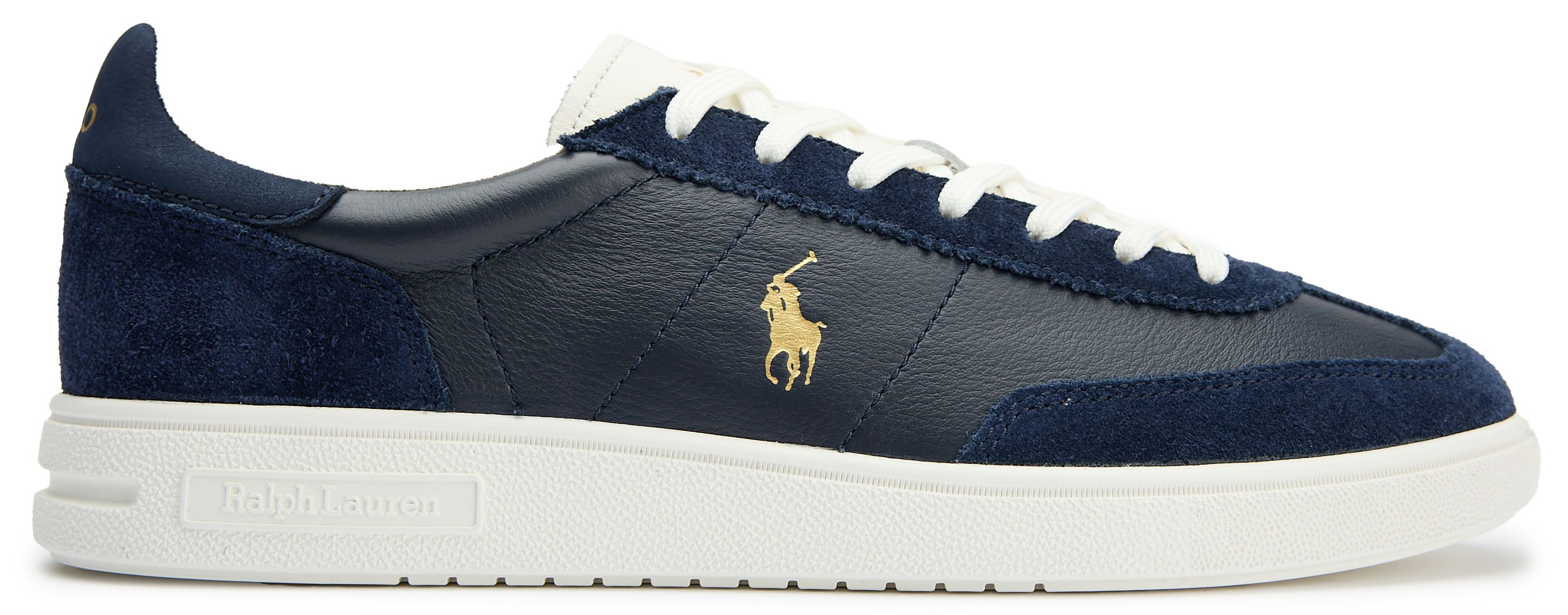 Mens Polo Ralph Lauren Bedford Pp Sneakers In Navy/White | Soletrader