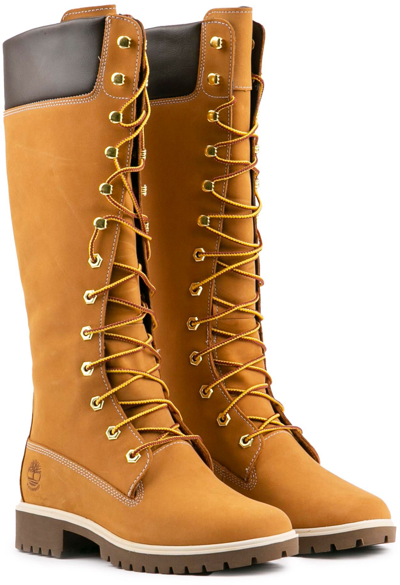 Womens Timberland Premium 14 In Wp Boots In Wheat Soletrader