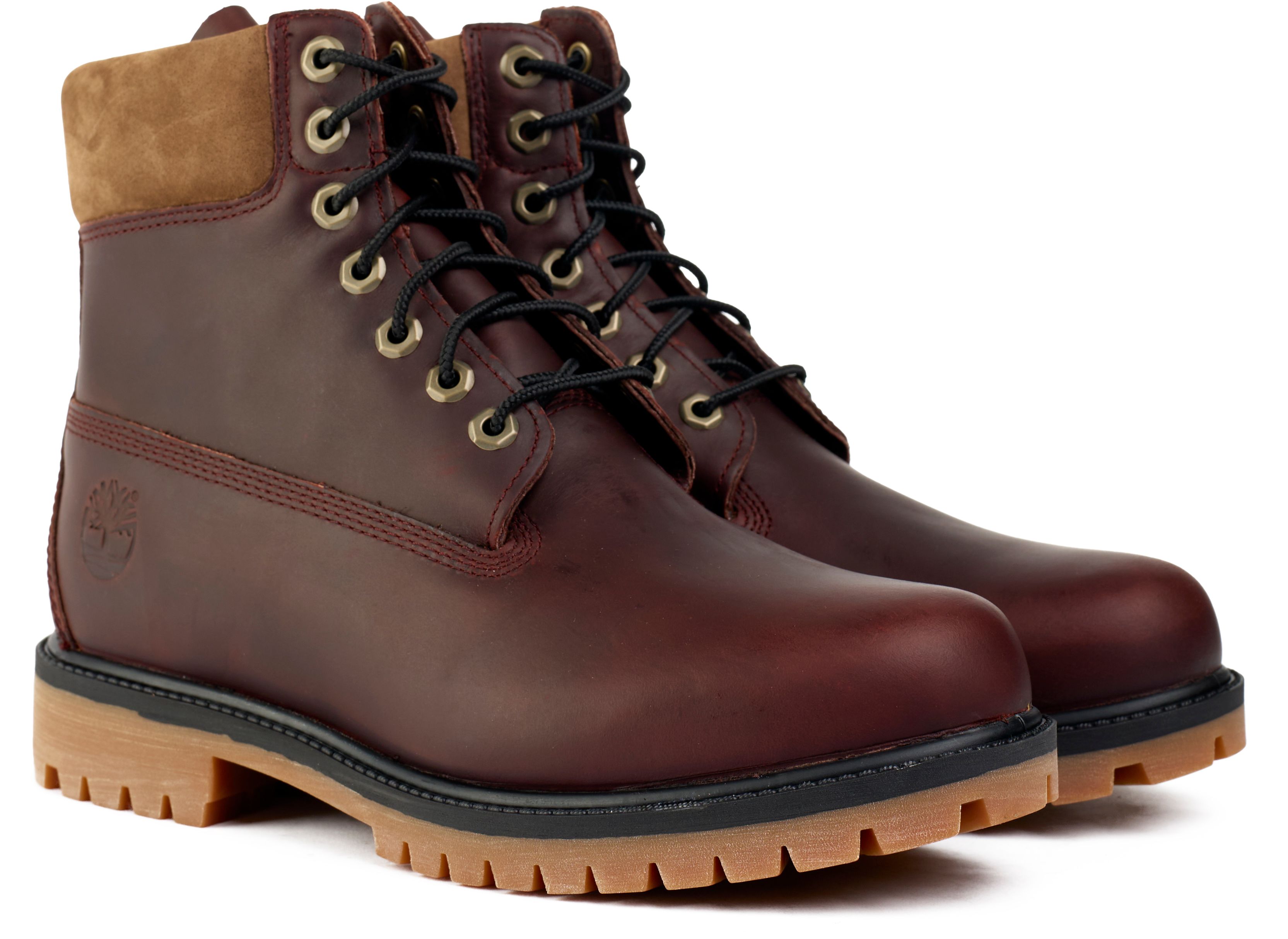 Offers Timberland braun Leder Schürstiefel